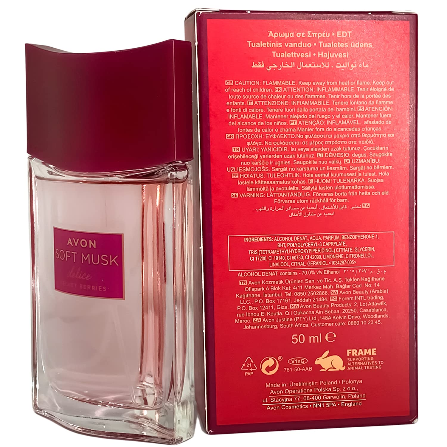 Avon Soft Musk Delice Velvet Berries Eau de Toilette 50ml