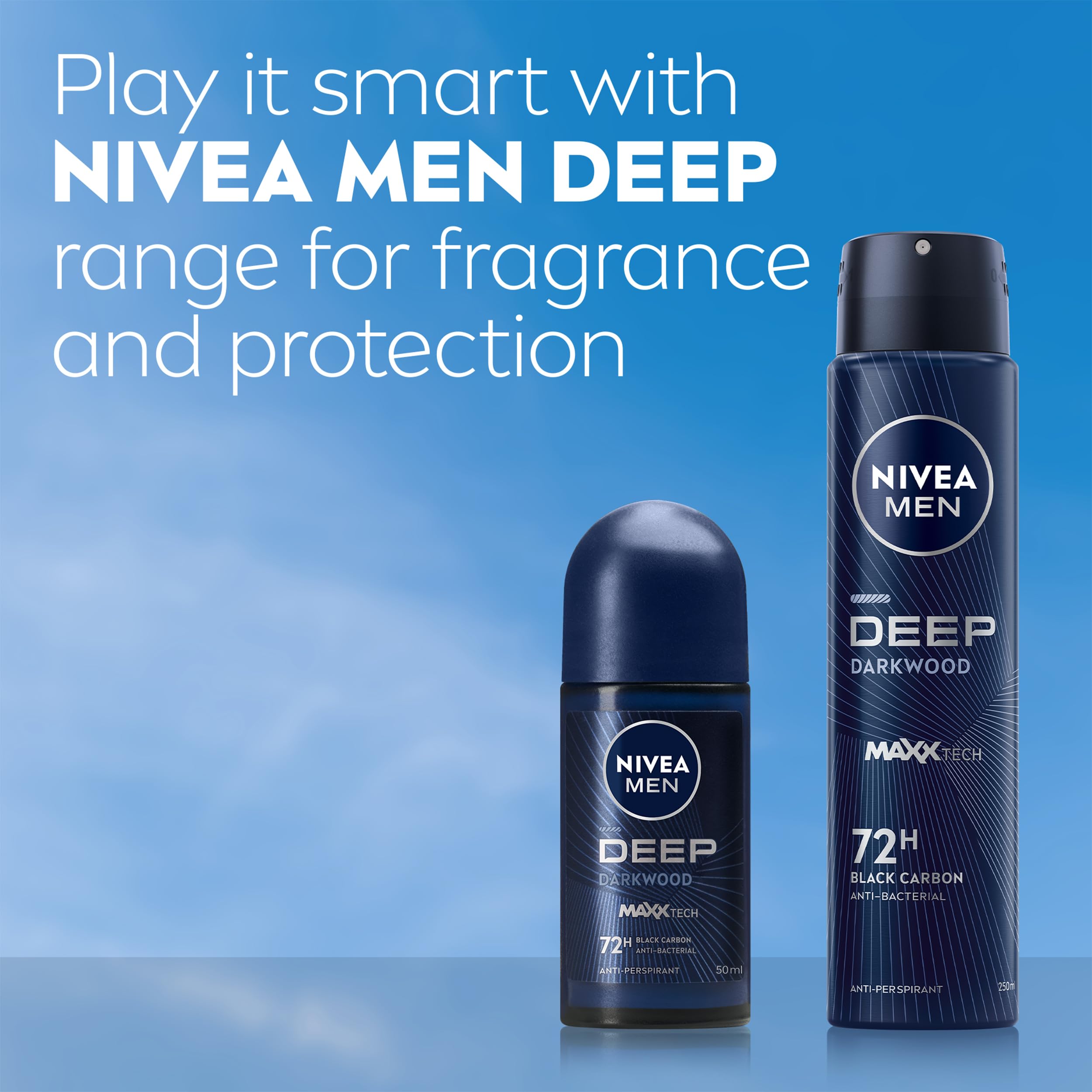 NIVEA MEN DEEP Black Carbon Anti-Perspirant Spray 250ml