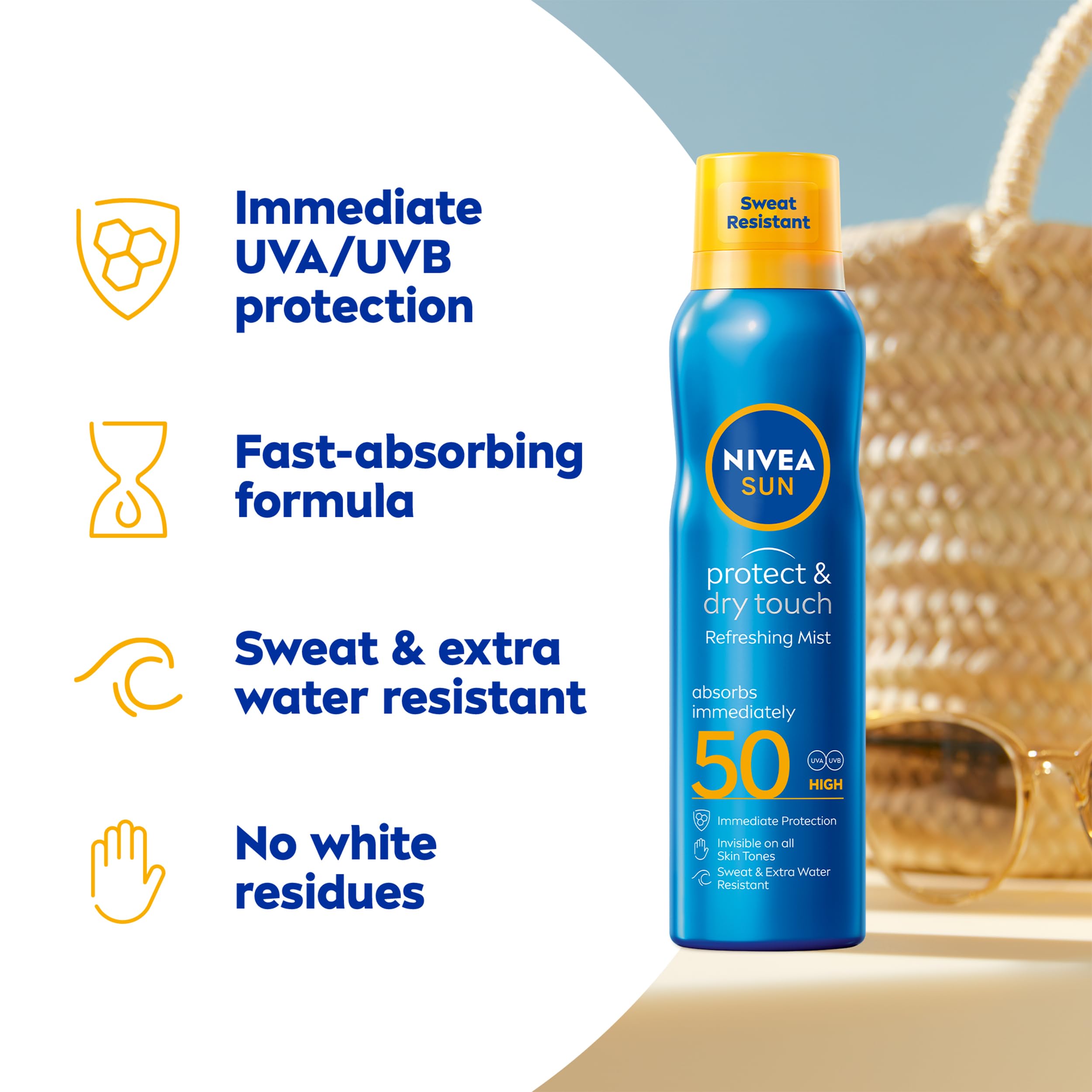NIVEA SUN Protect & Dry Touch SPF 50 Mist Spray