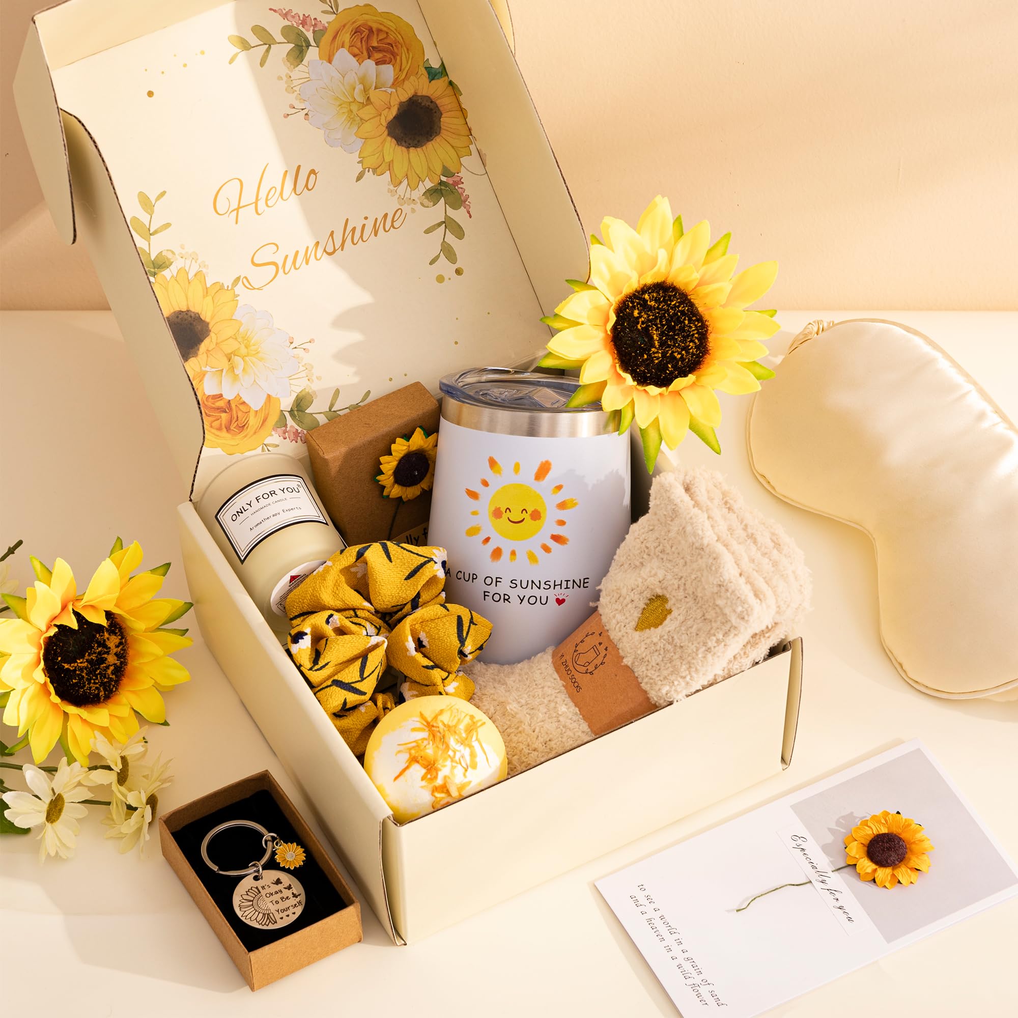 Smokfon Sunflower Spa Gift Set for Women