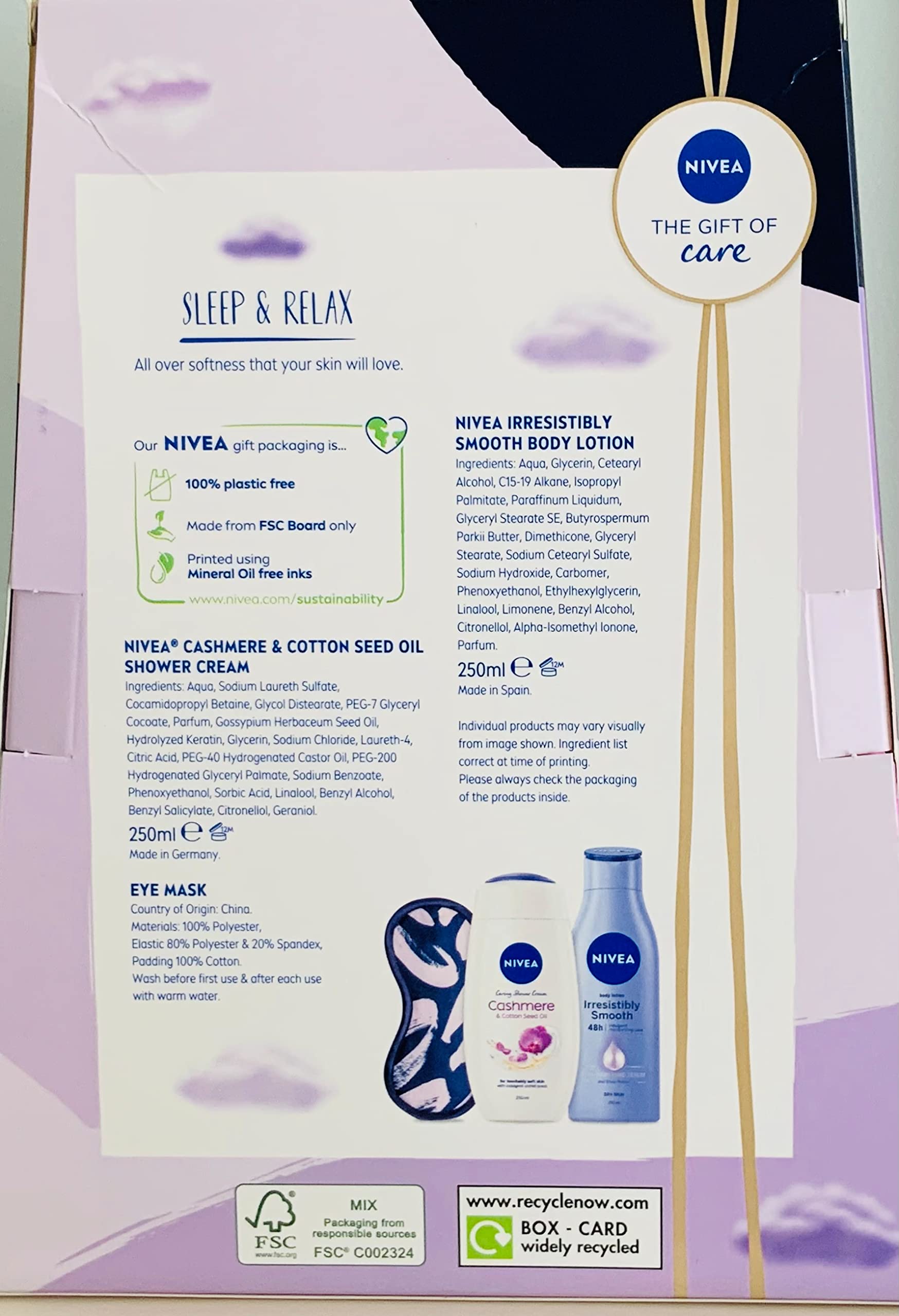 Nivea Sleep & Relax Bath Care Set