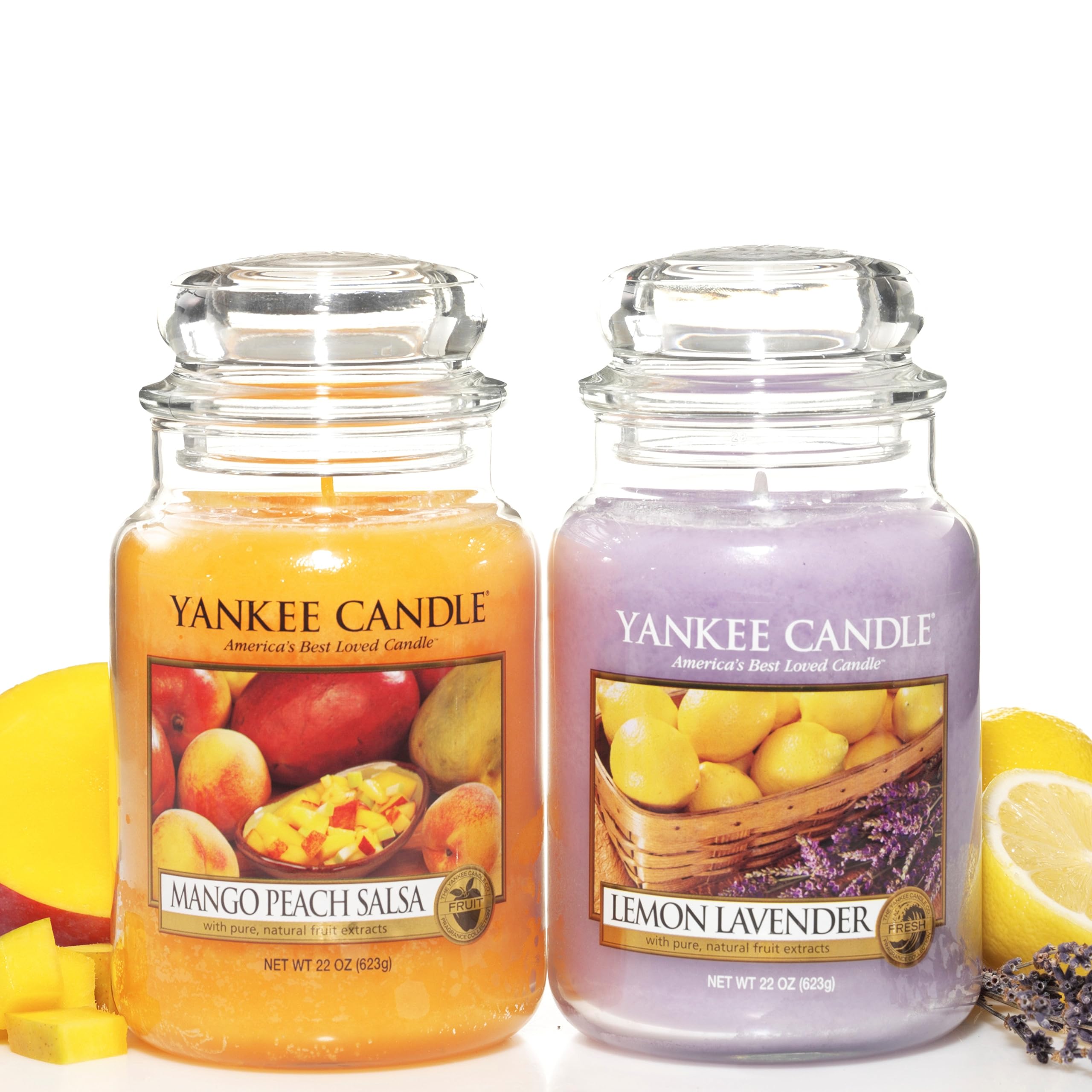 Yankee Candle Scented Candle | Mango Peach Salsa Large Jar Candle | Burn Time: up to 150 Hours