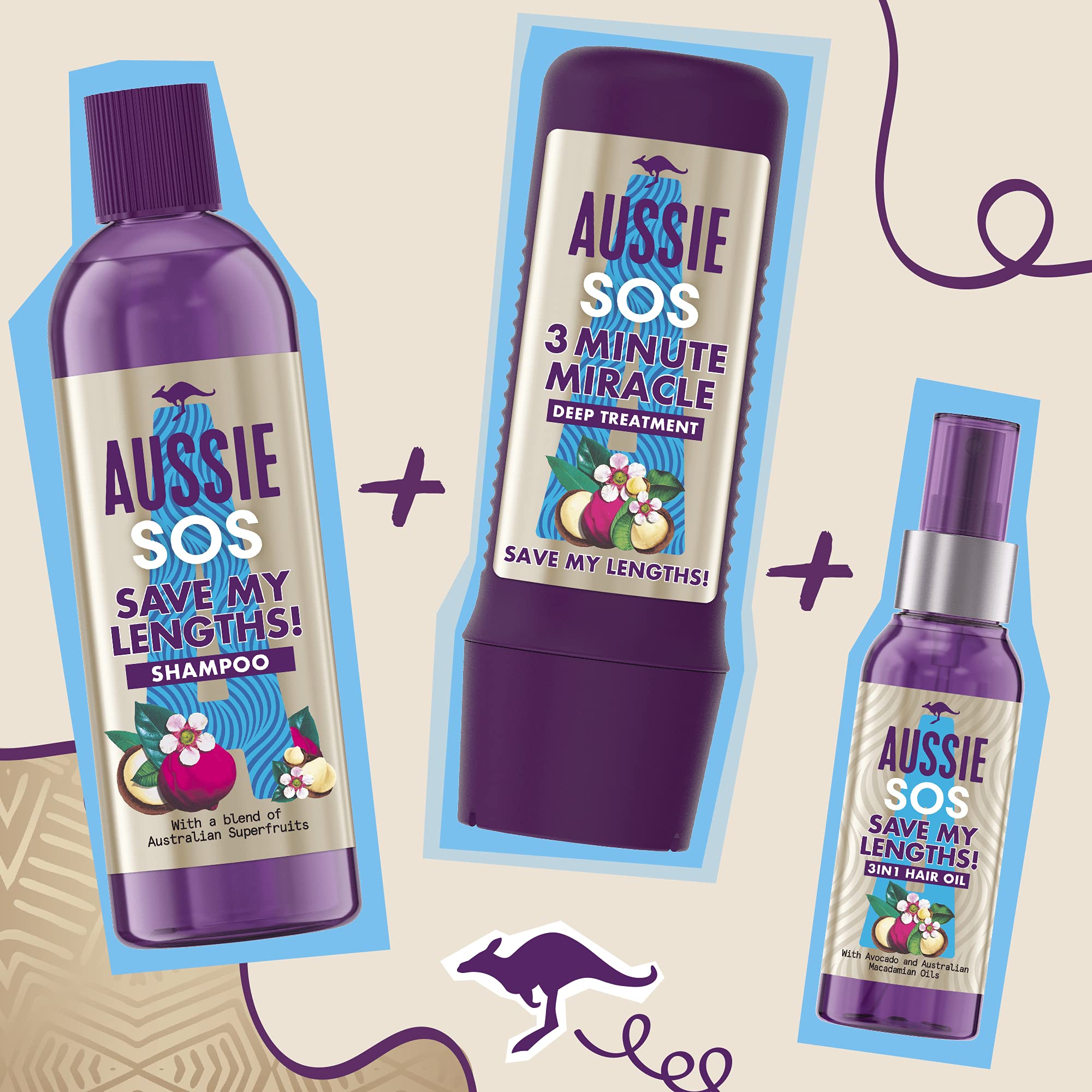 Aussie SOS Save My Lengths 3 Minute Miracle Conditioner