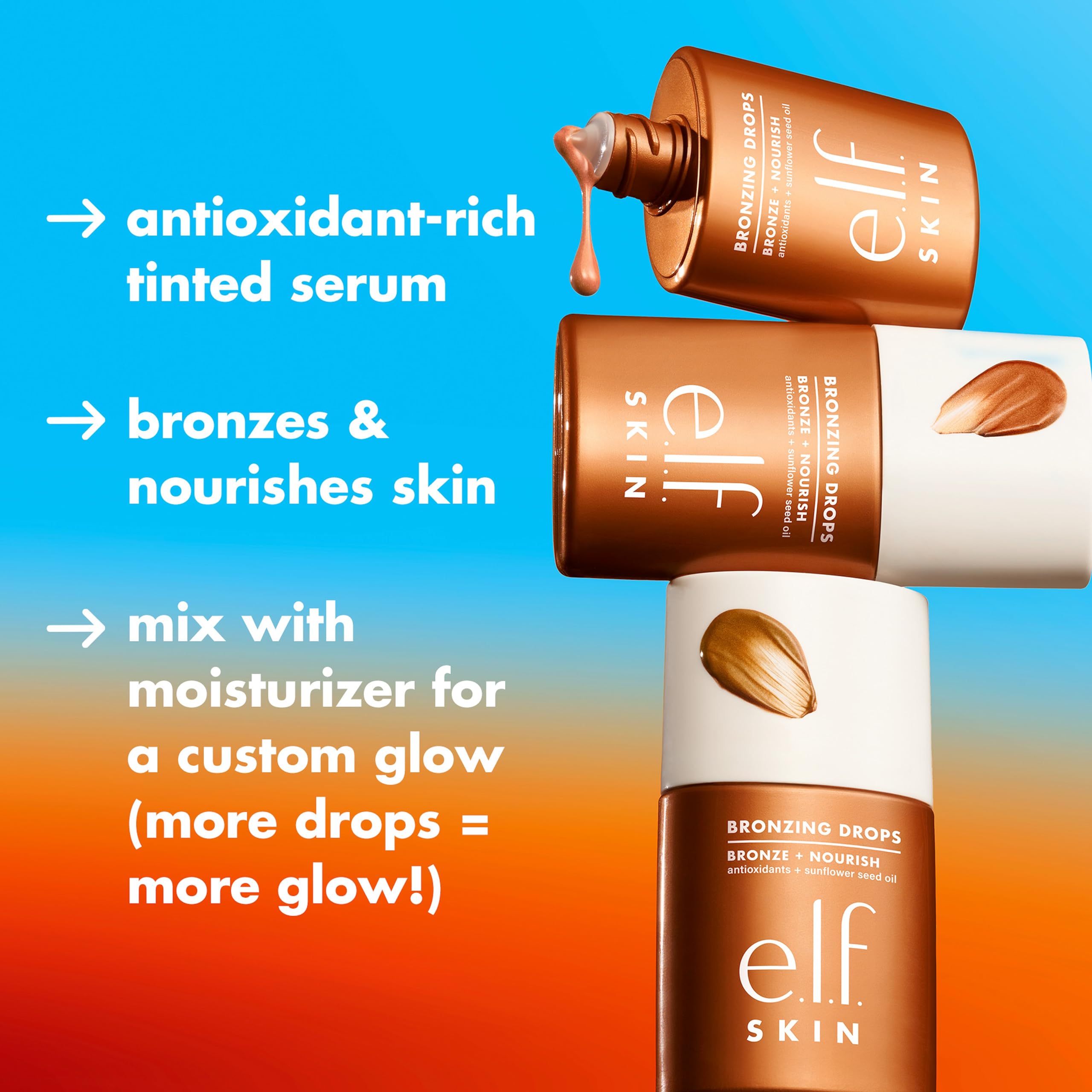 e.l.f. SKIN Bronzing Drops - Pure Gold