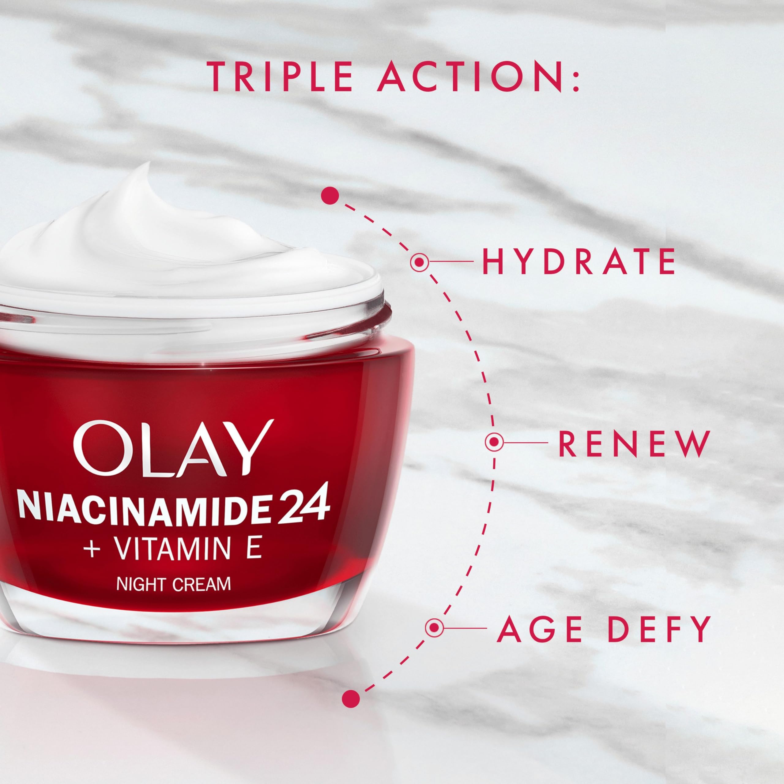 Olay Niacinamide 24 Night Cream with Vitamin E