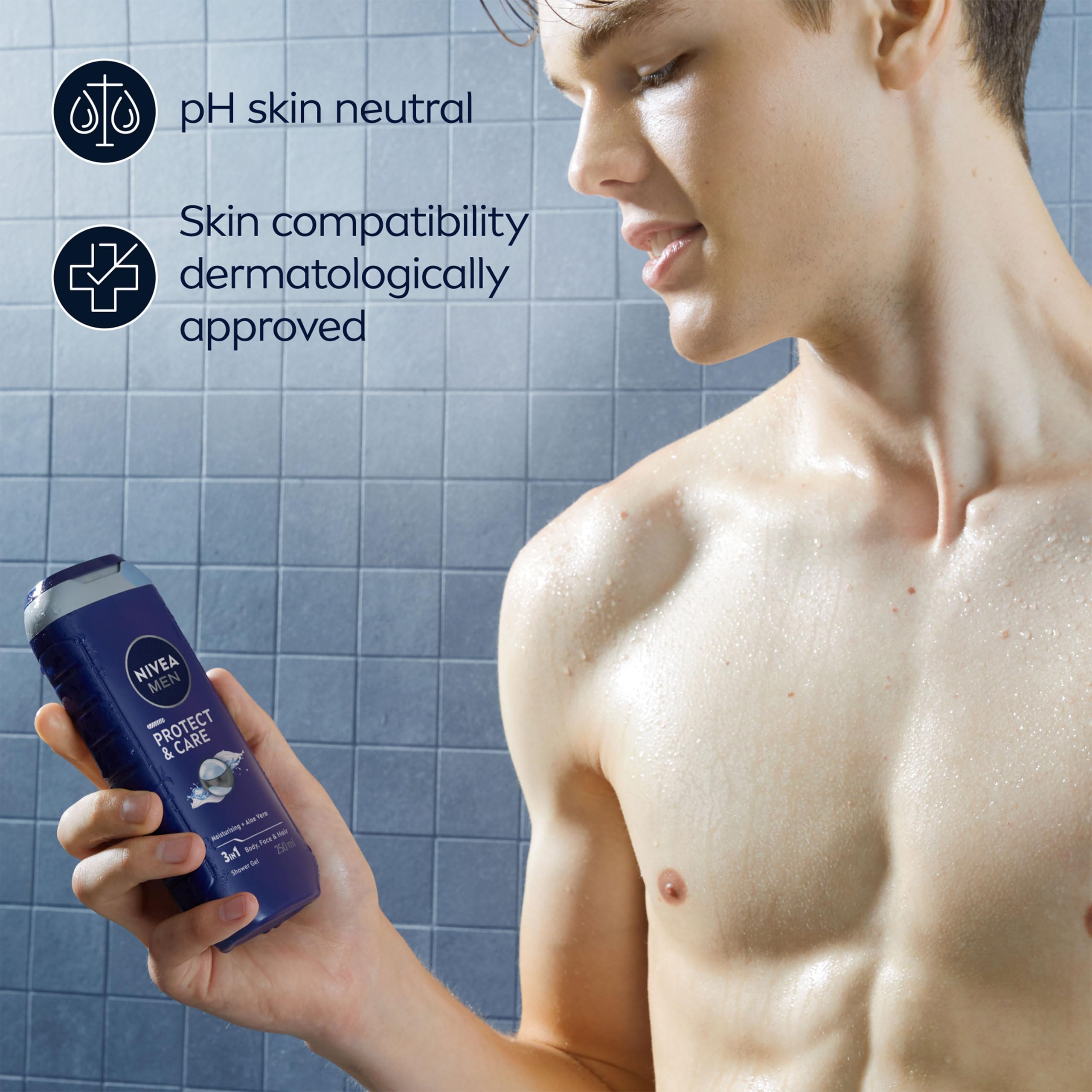 NIVEA MEN Protect & Care 3-in-1 Shower Gel