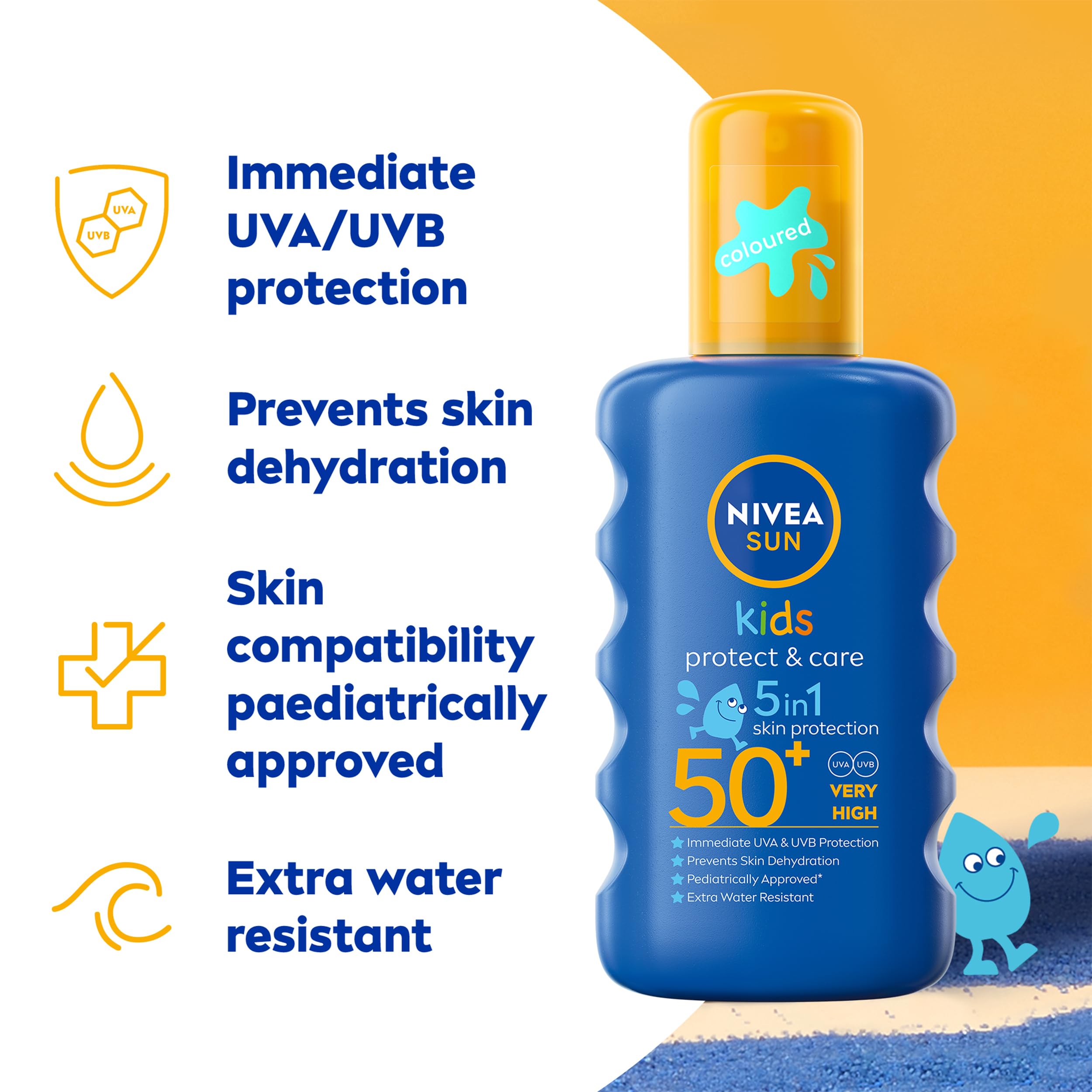 NIVEA Sun Kids SPF 50+ Coloured Spray 200ml