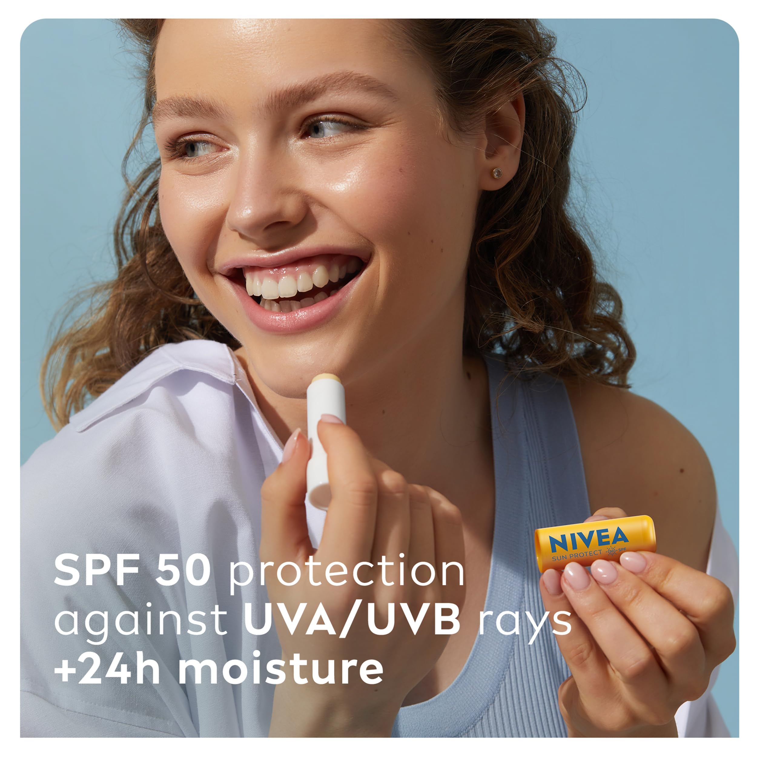 NIVEA SUN Protect Caring Lip Balm SPF50 - 5.5ml