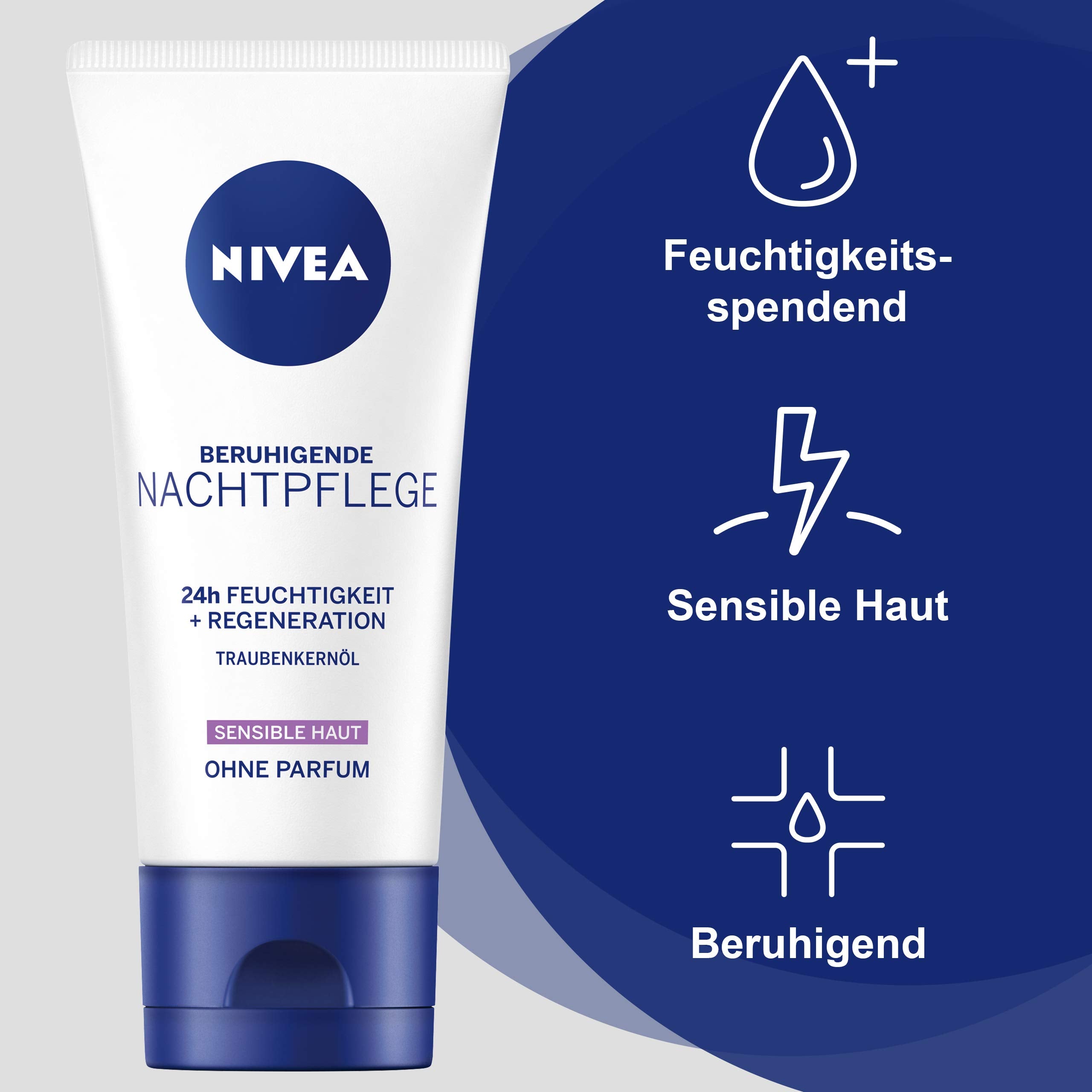 NIVEA Essentials Night Cream for Sensitive Skin