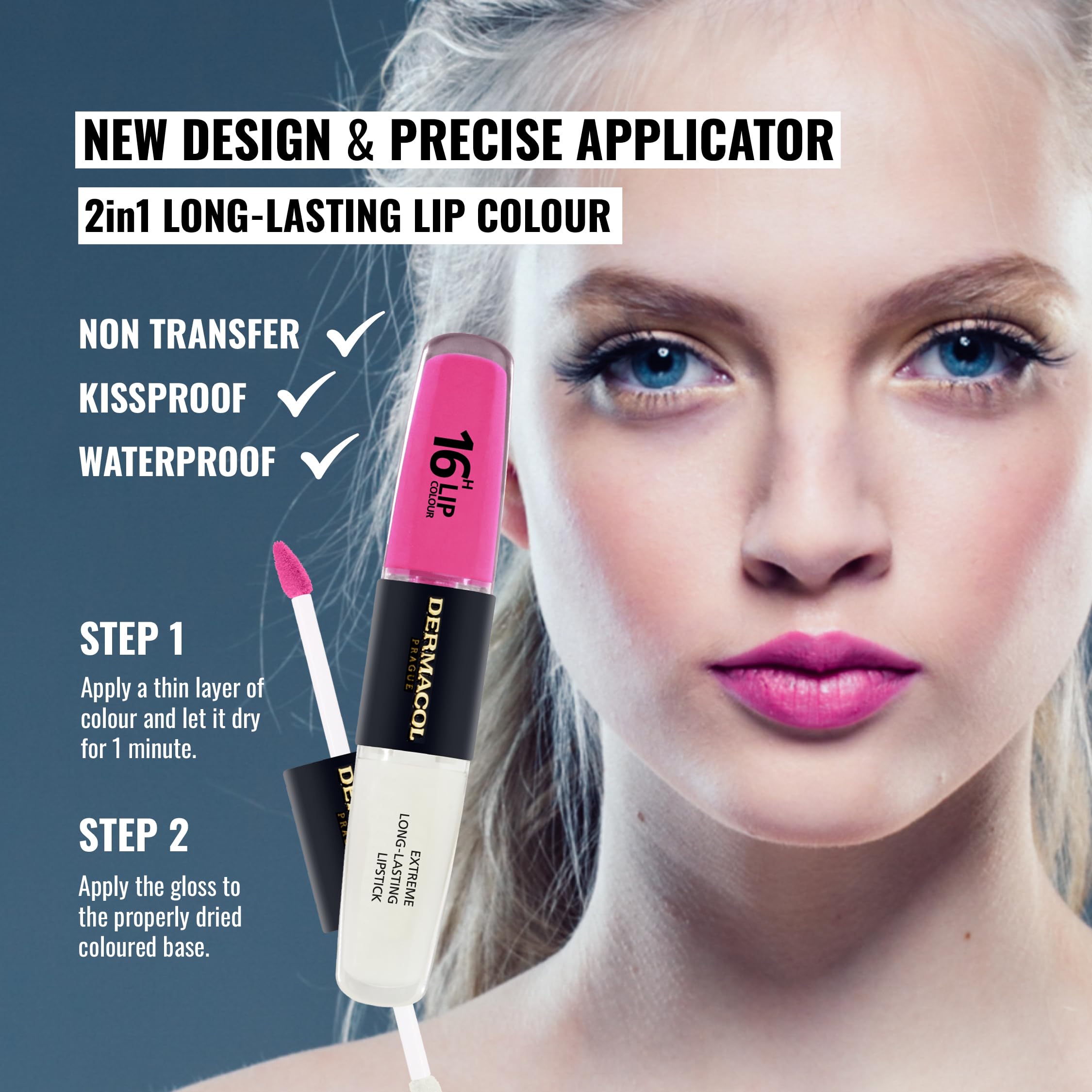 Dermacol 16-Hour Lip Colour - Cotton Candy