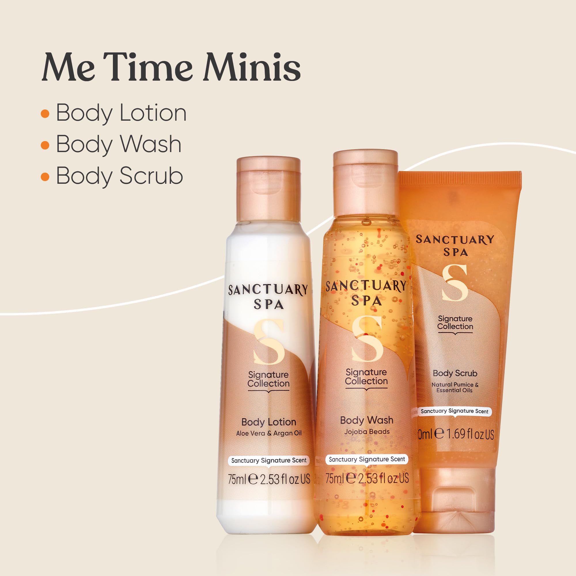 Sanctuary Spa Me Time Minis, Vegan, Gift For Women, Gift For Her, Womens Gift Sets