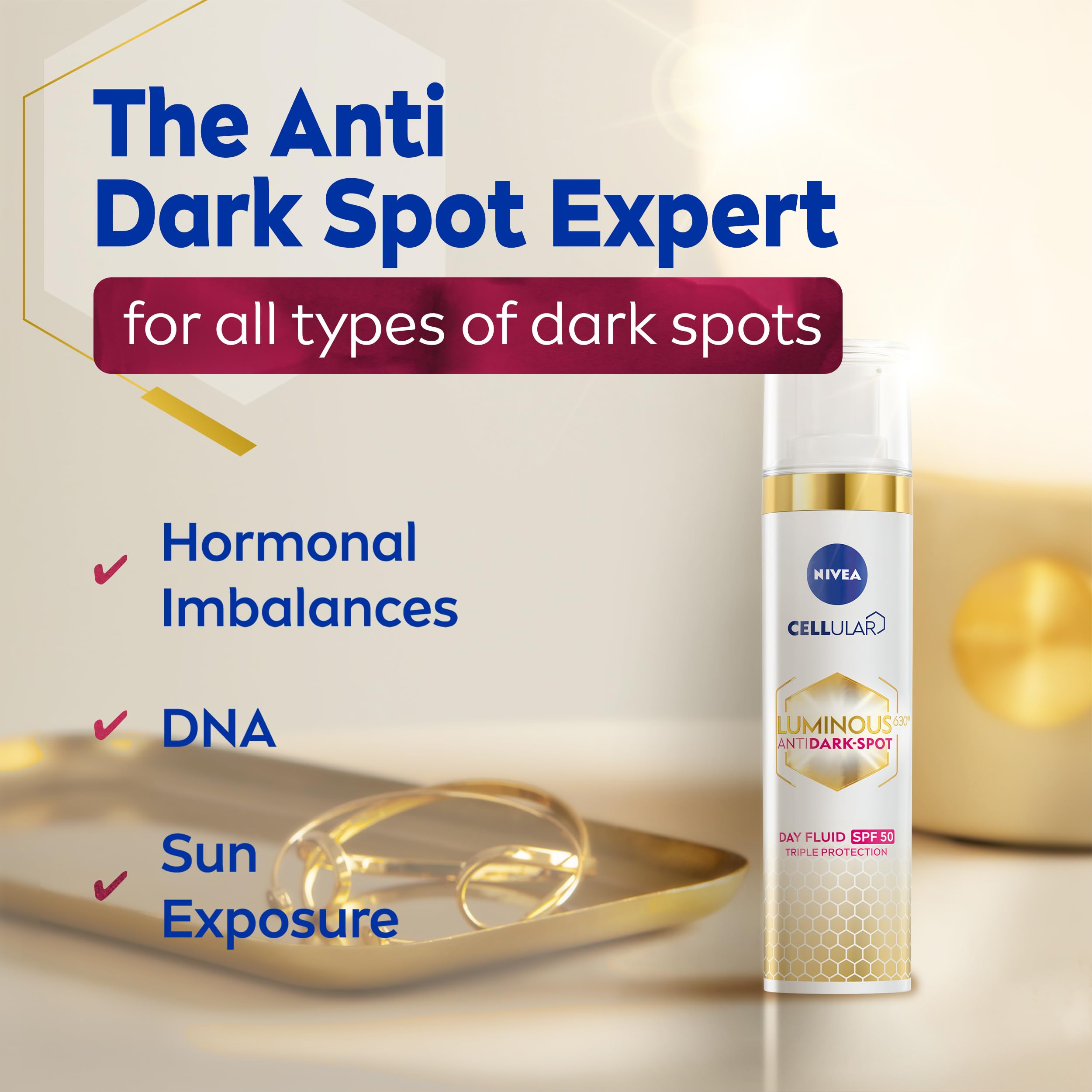 NIVEA Cellular Luminous 630 Anti Dark-Spot Moisturiser SPF 50