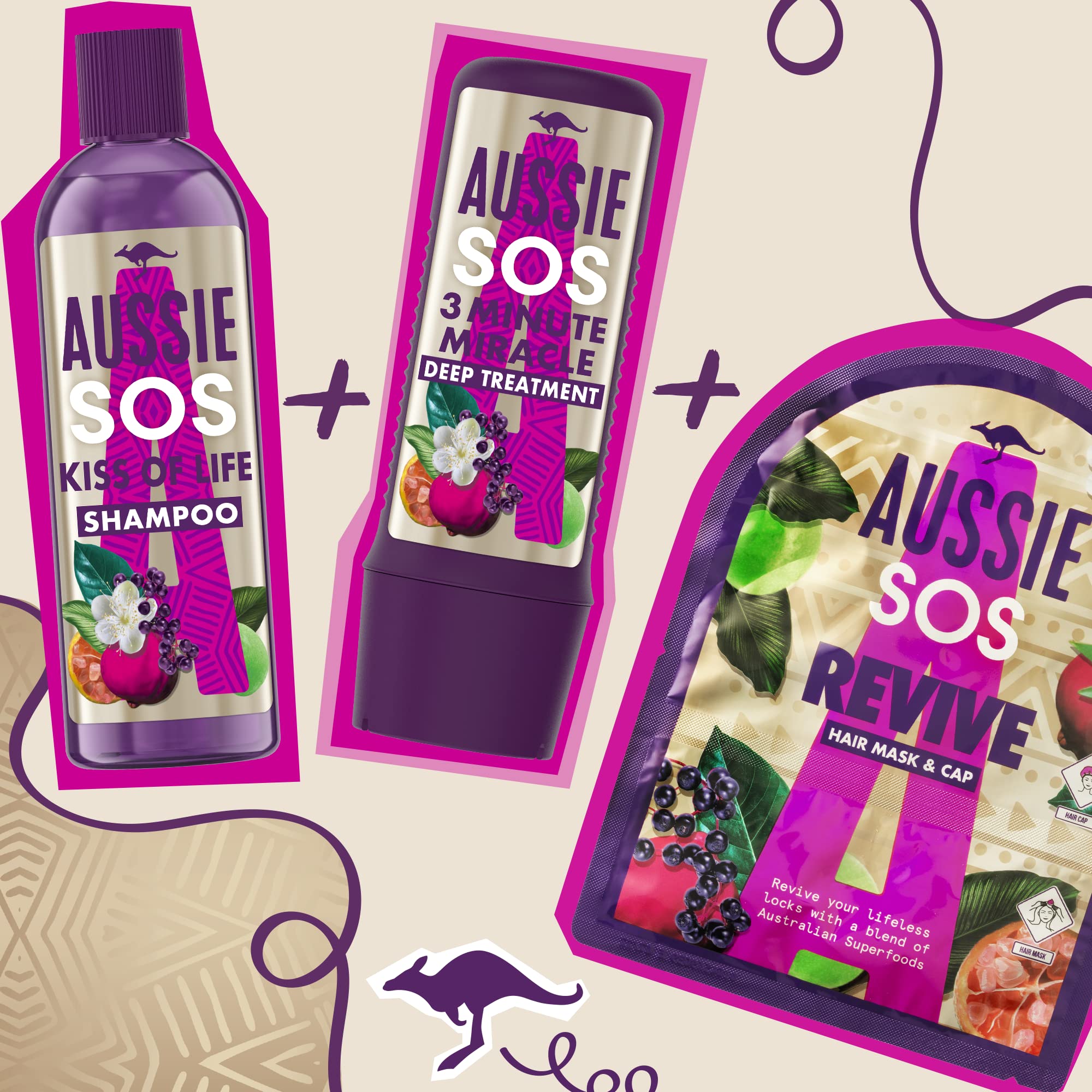 Aussie SOS Hair Revitalising Mask & Cap