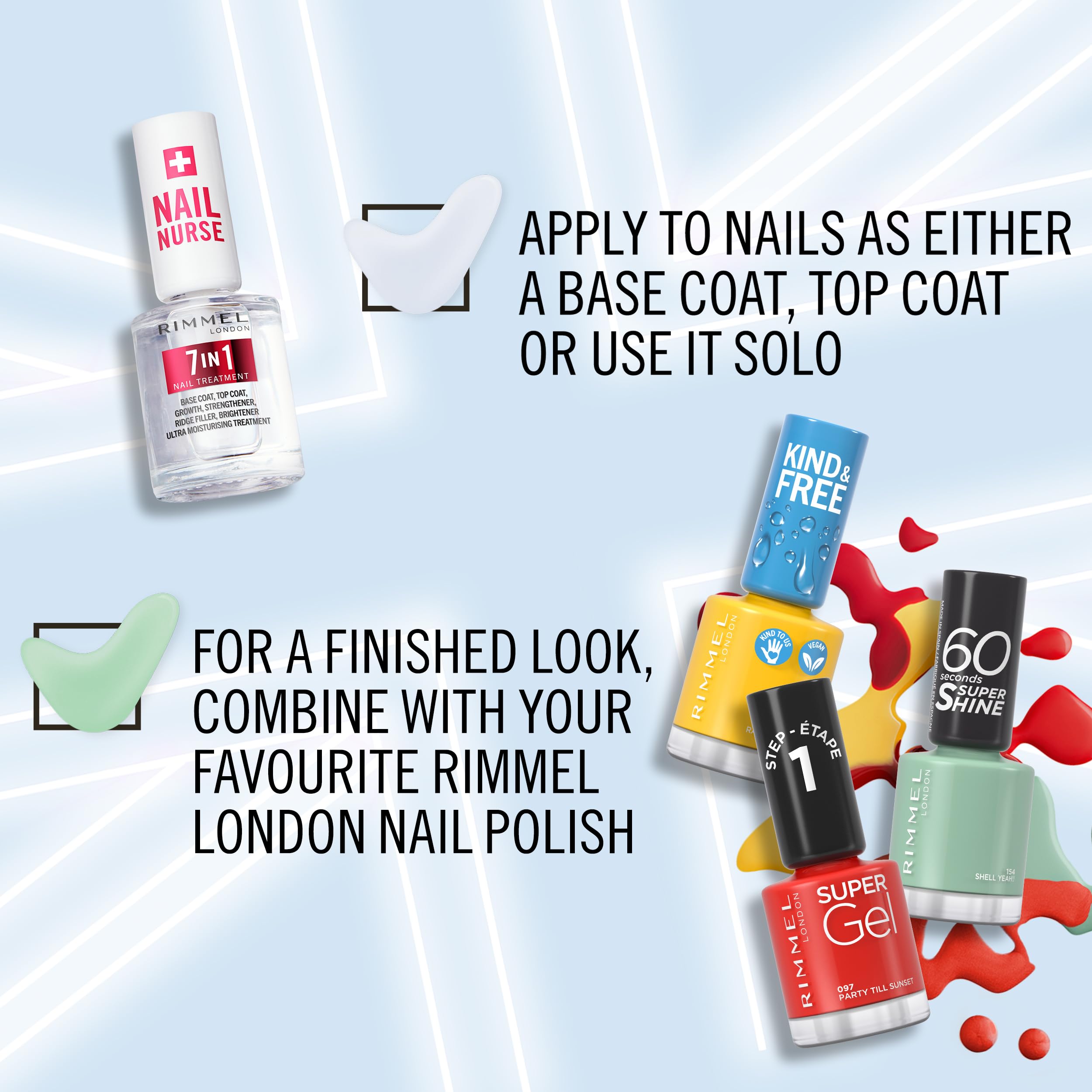 Rimmel London 7 in 1 Multi Benefit Base & Top Coat