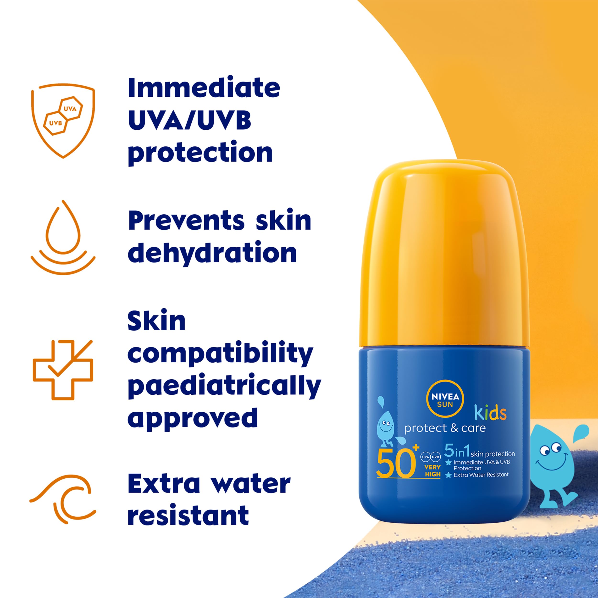 NIVEA Sun Kids SPF 50+ Roll On 50ml