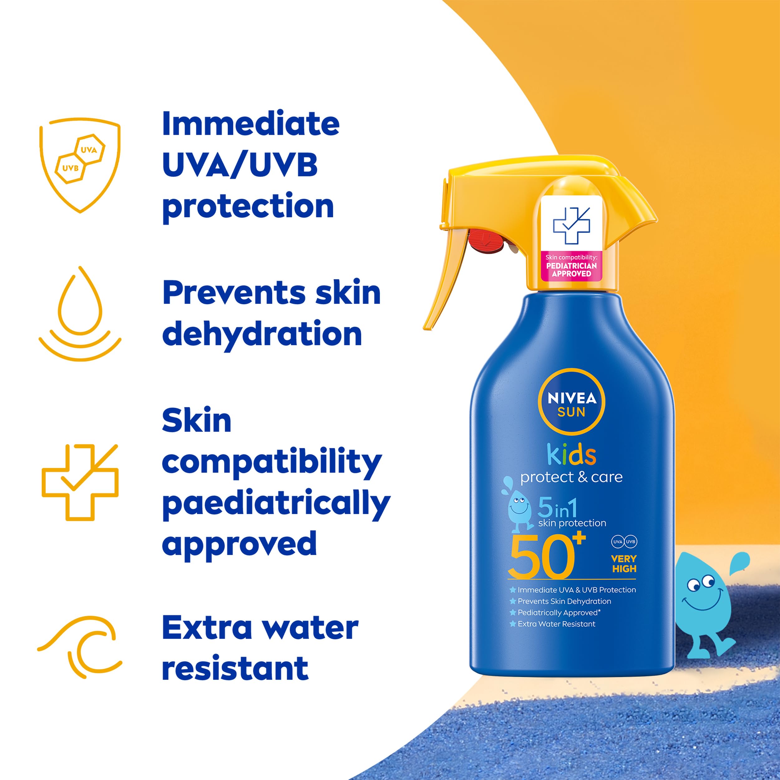 NIVEA SUN Kids Protect & Care SPF 50+ Spray 270ml