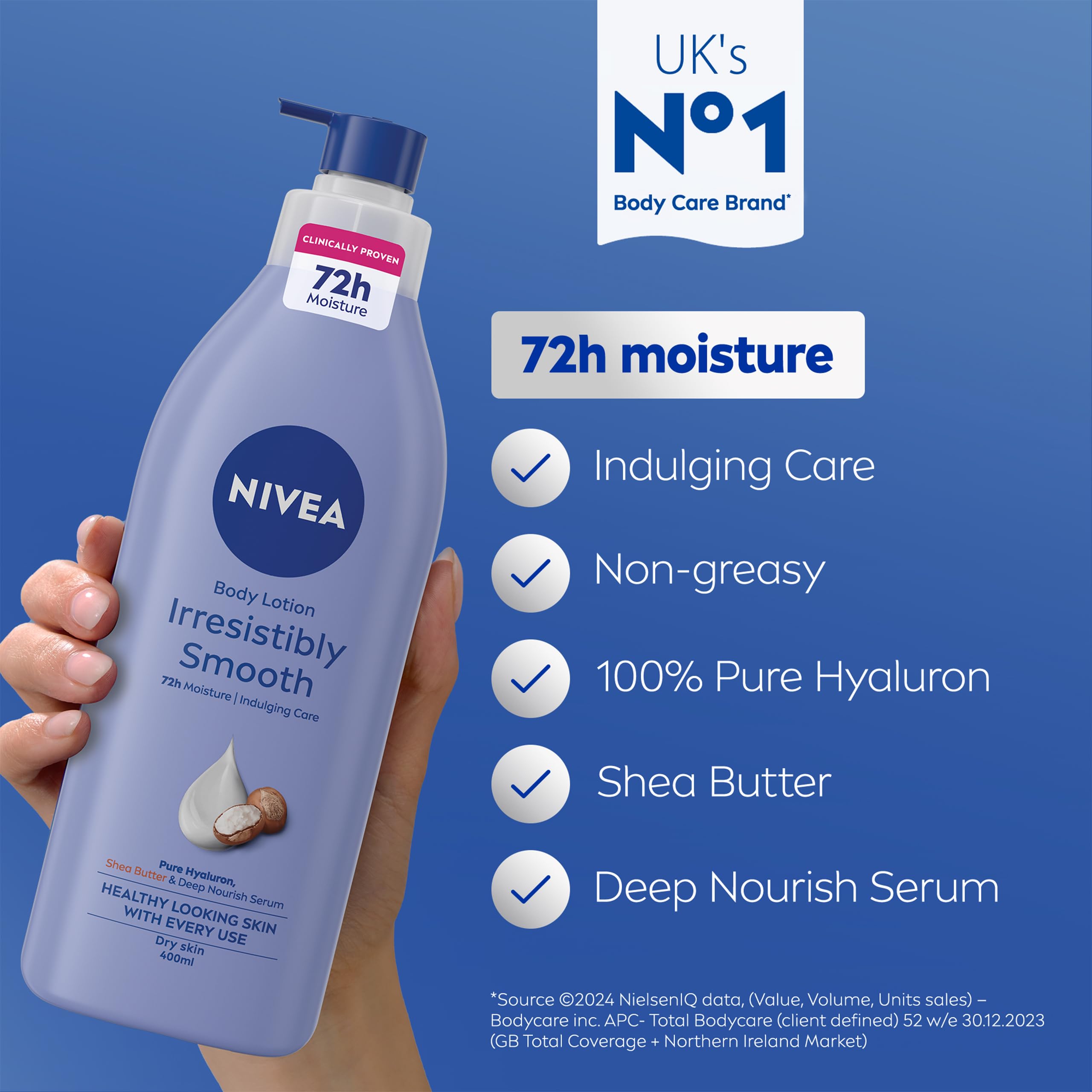 NIVEA Irresistibly Smooth Body Lotion 400ml