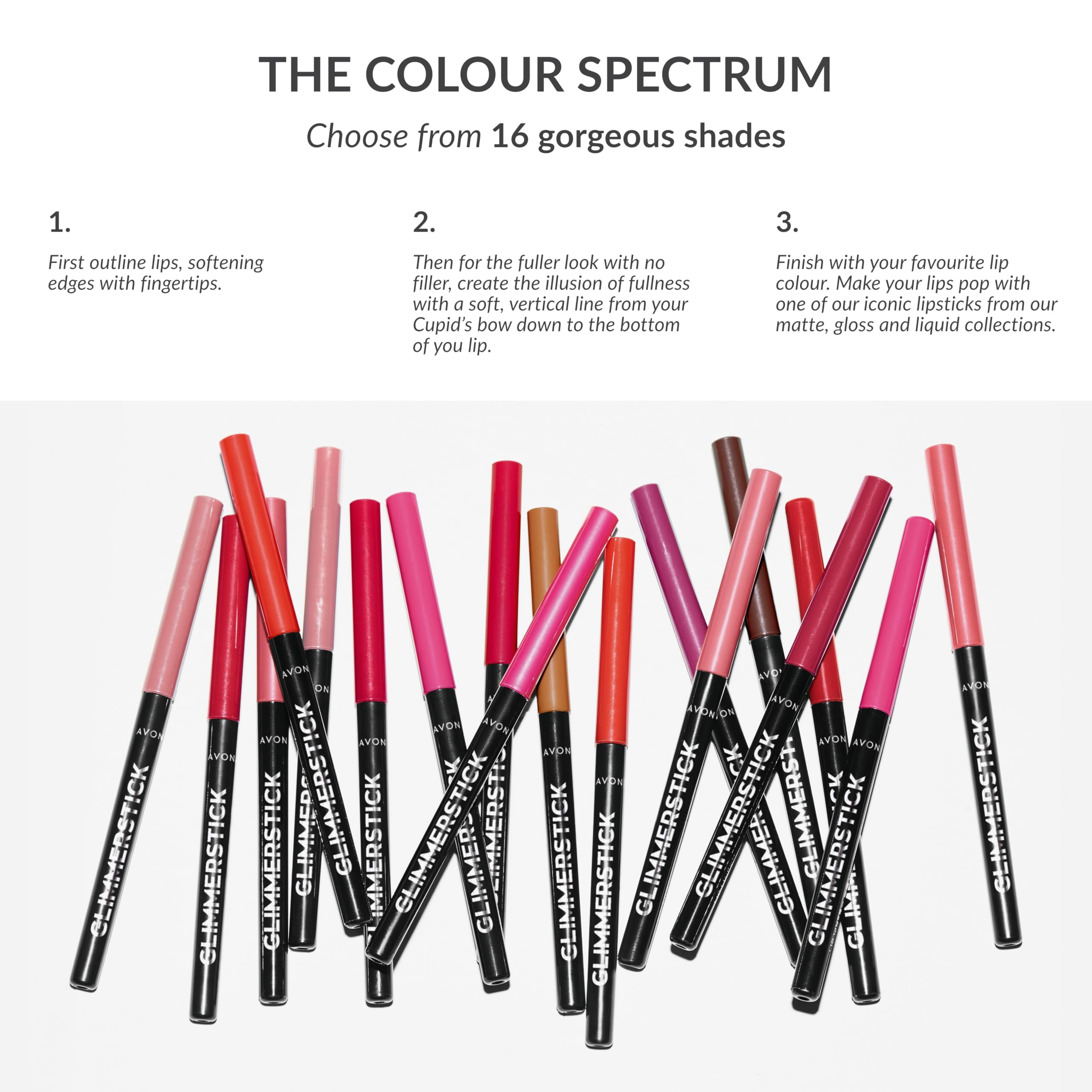Avon Glimmerstick Lip Liner - Pink Bouquet