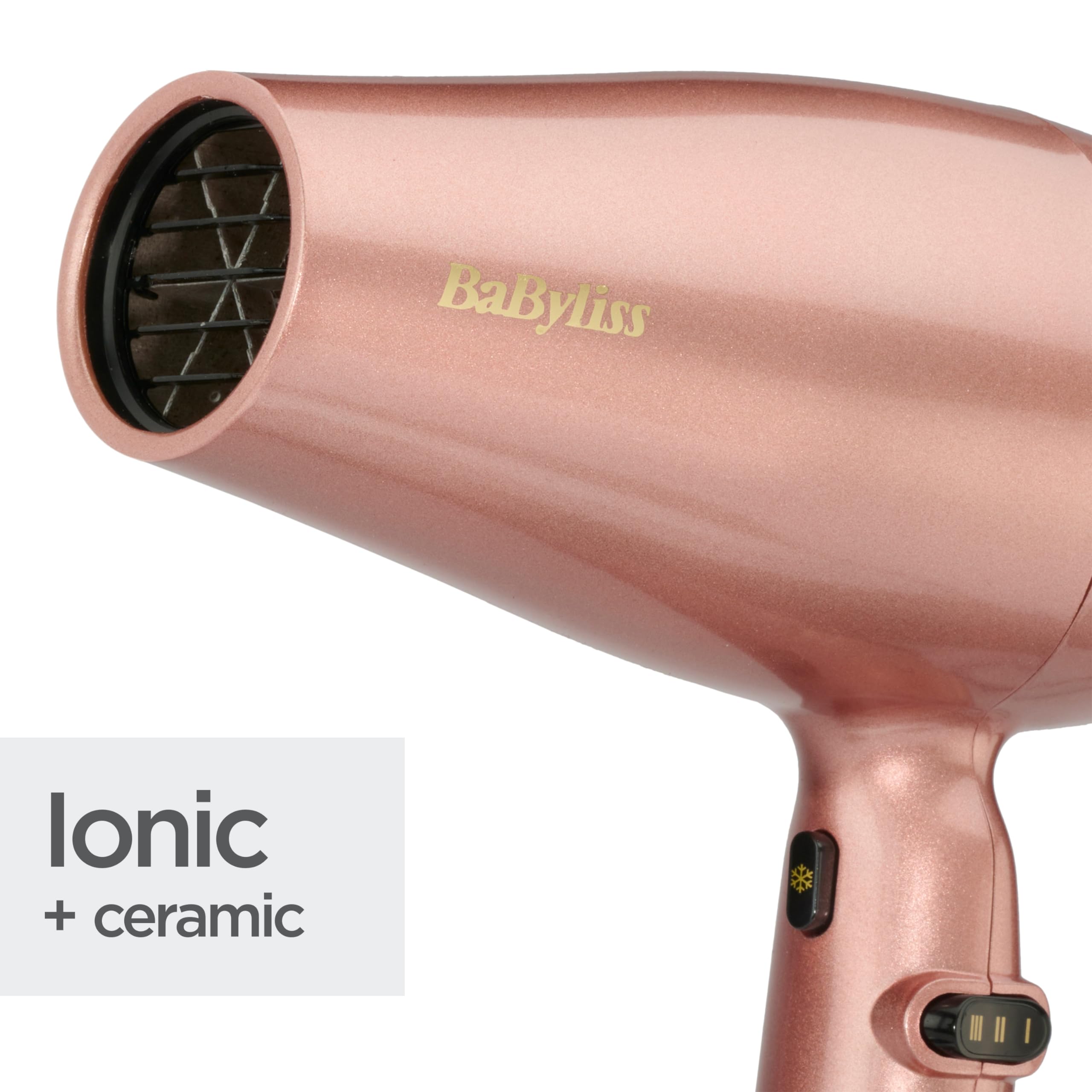 BaByliss Rose Gold 2100W Ionic Hair Dryer