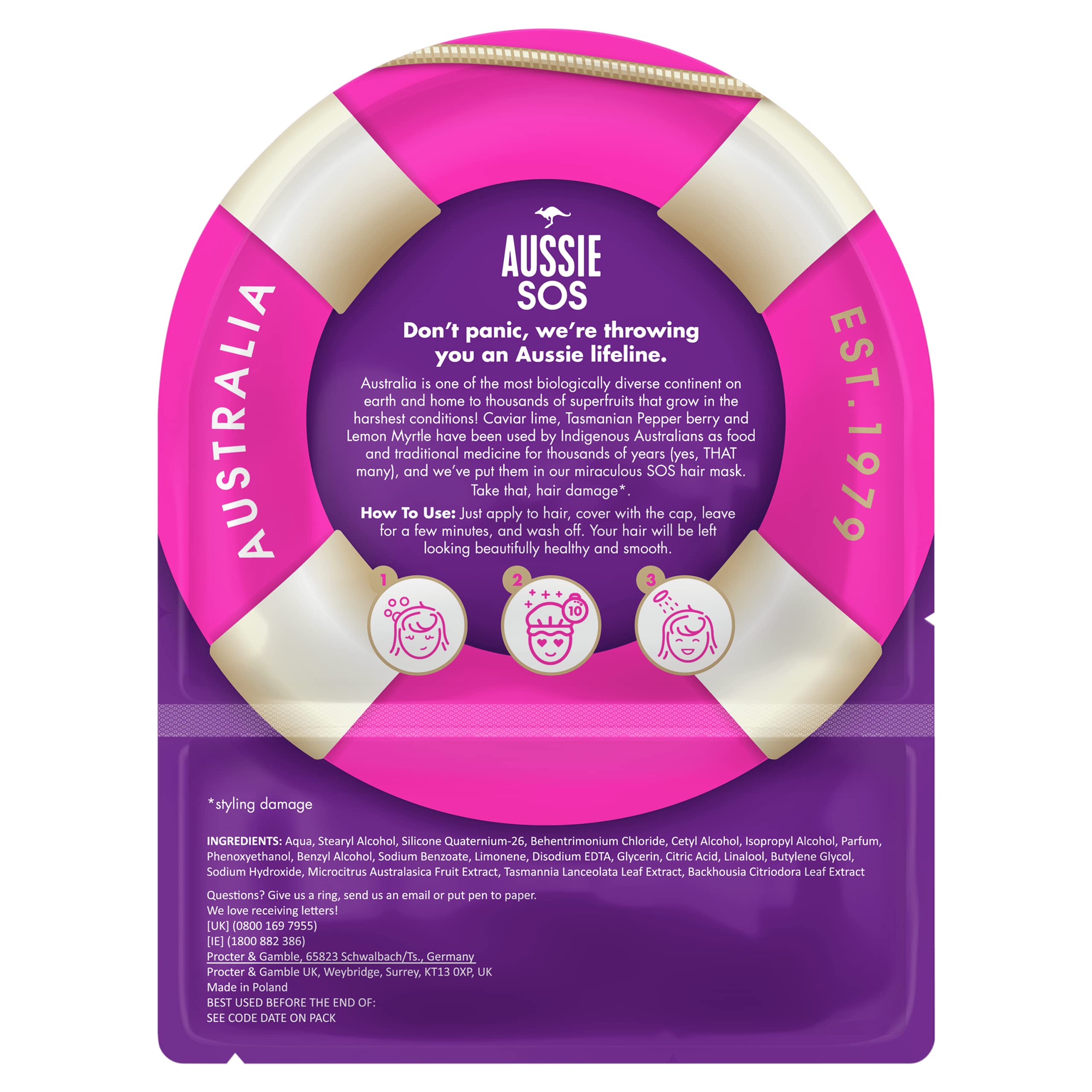 Aussie SOS Hair Revitalising Mask & Cap