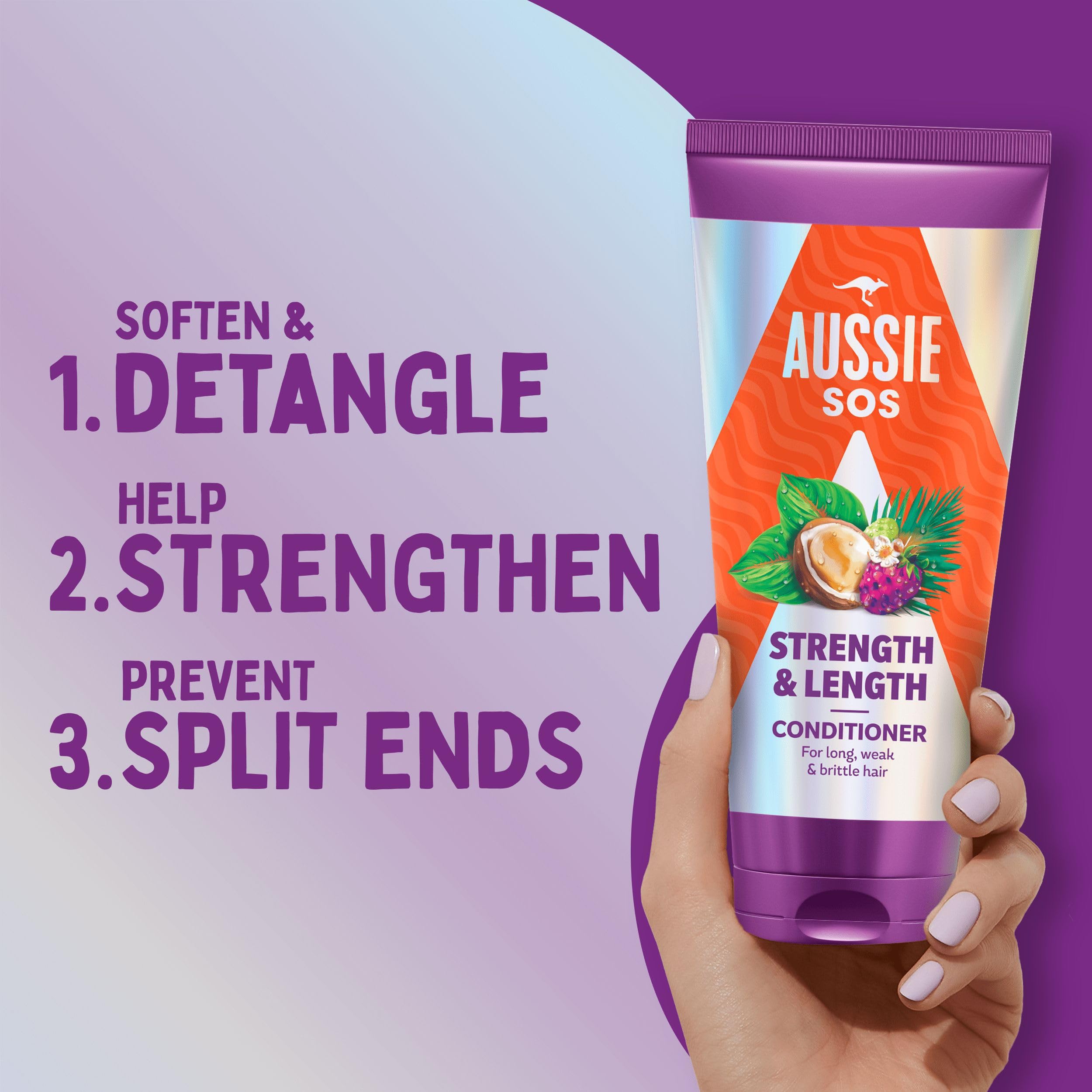 Aussie Strength & Length Hydrating Shampoo & Conditioner Set