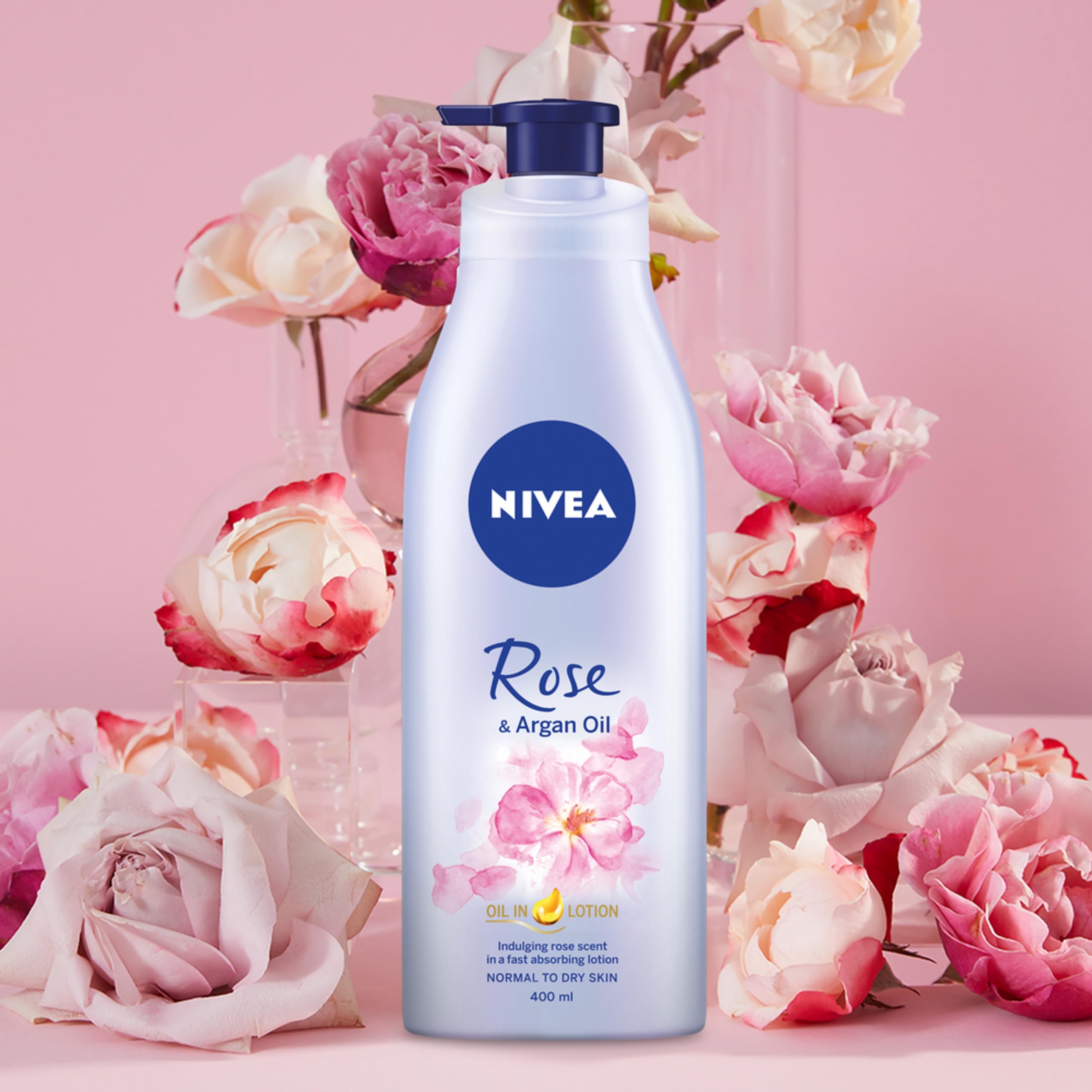 NIVEA Rose & Argan Oil Moisturising Lotion 400ml