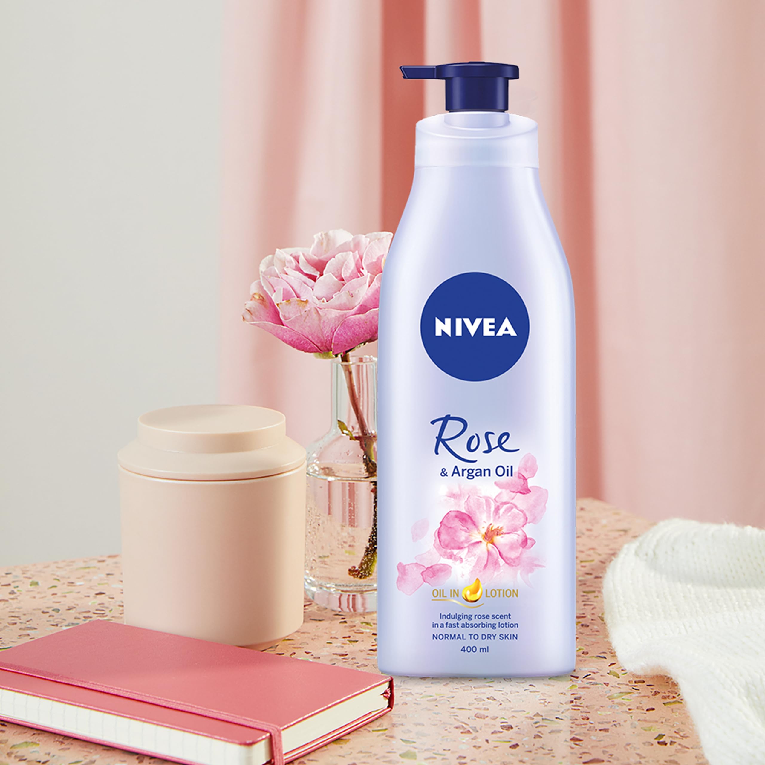 NIVEA Rose & Argan Oil Moisturising Lotion 400ml