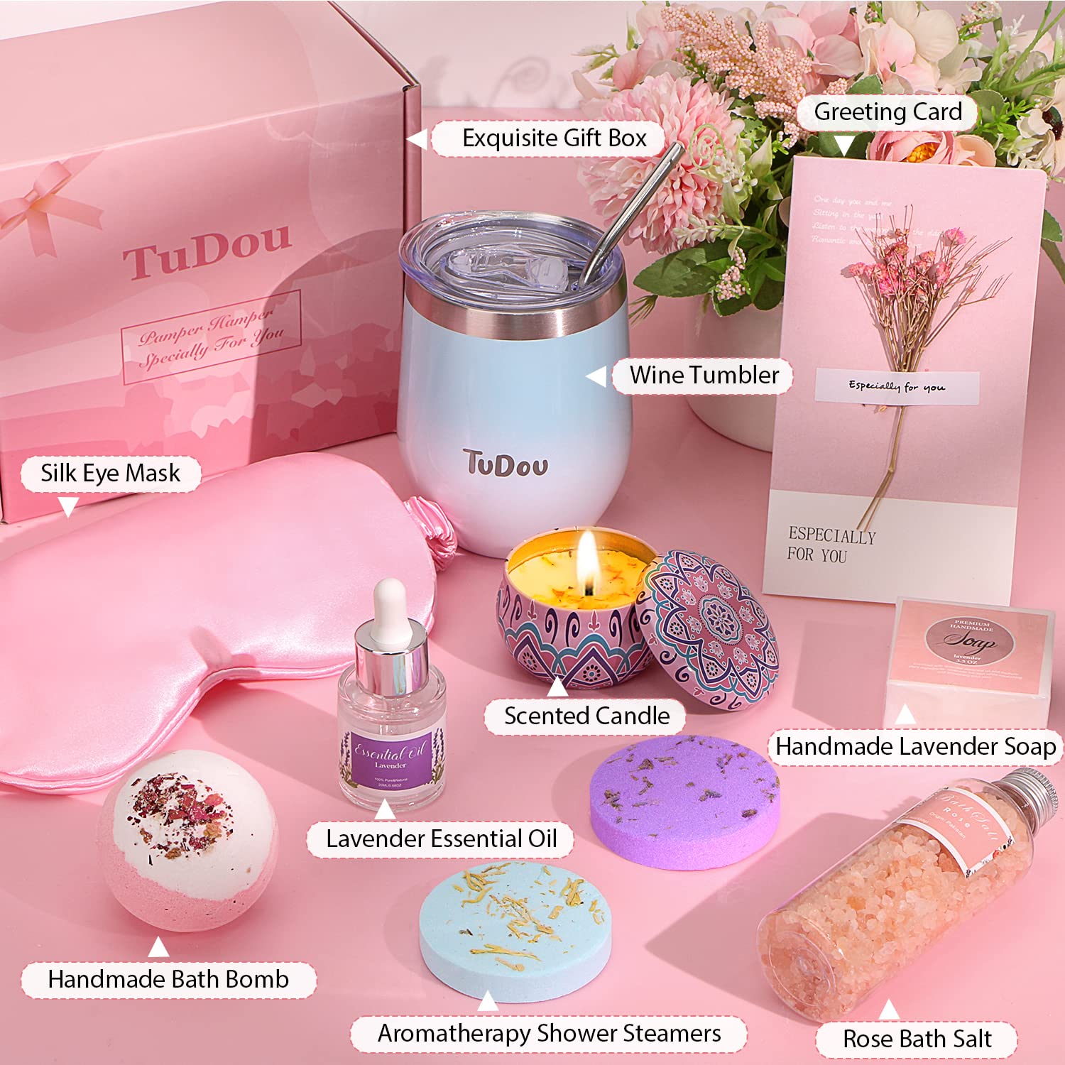 TuDou Self-Care Pamper Gift Set for Women