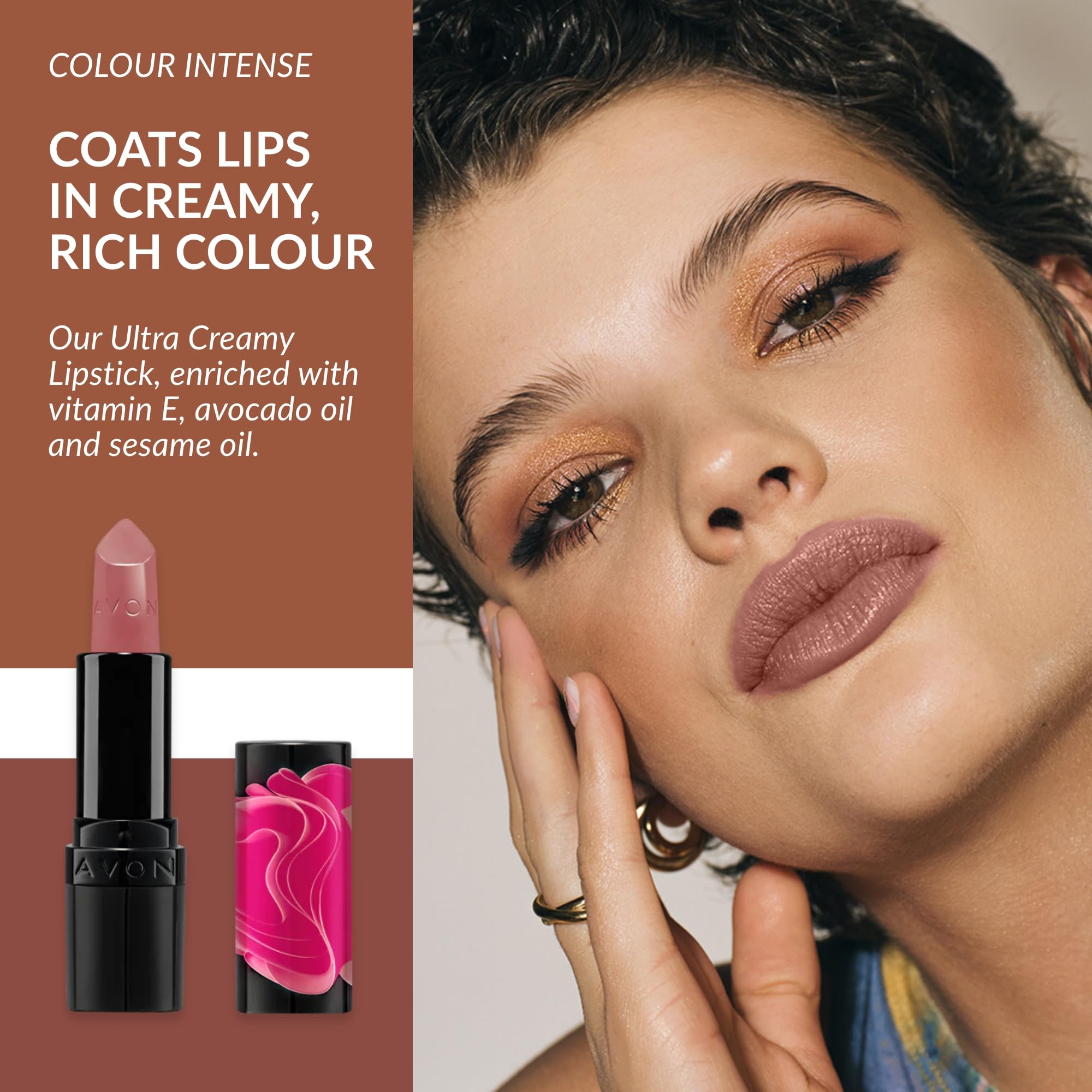 Avon Ultra Duo Lip Kit - Nude Brown