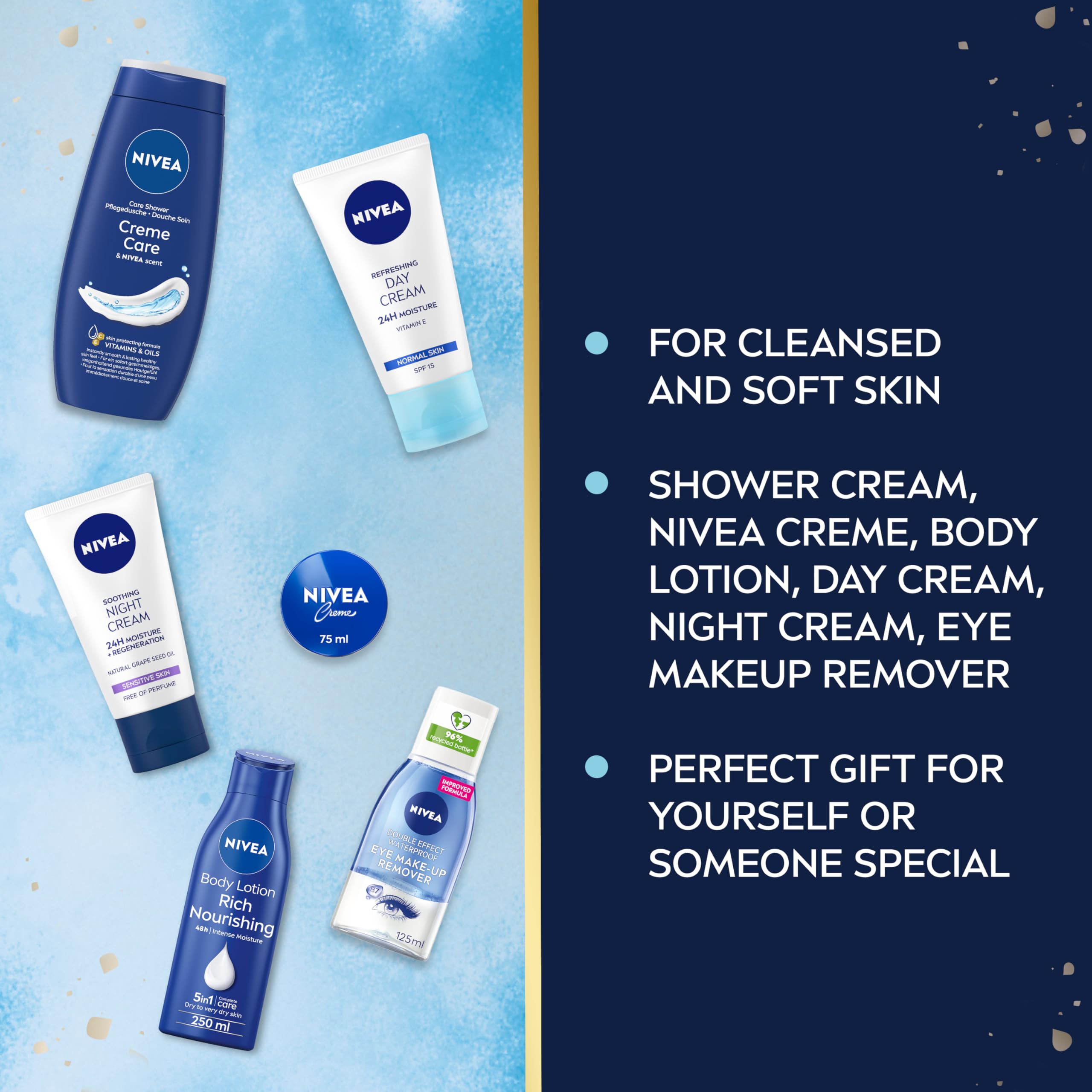 NIVEA Feel Replenished Skincare Set