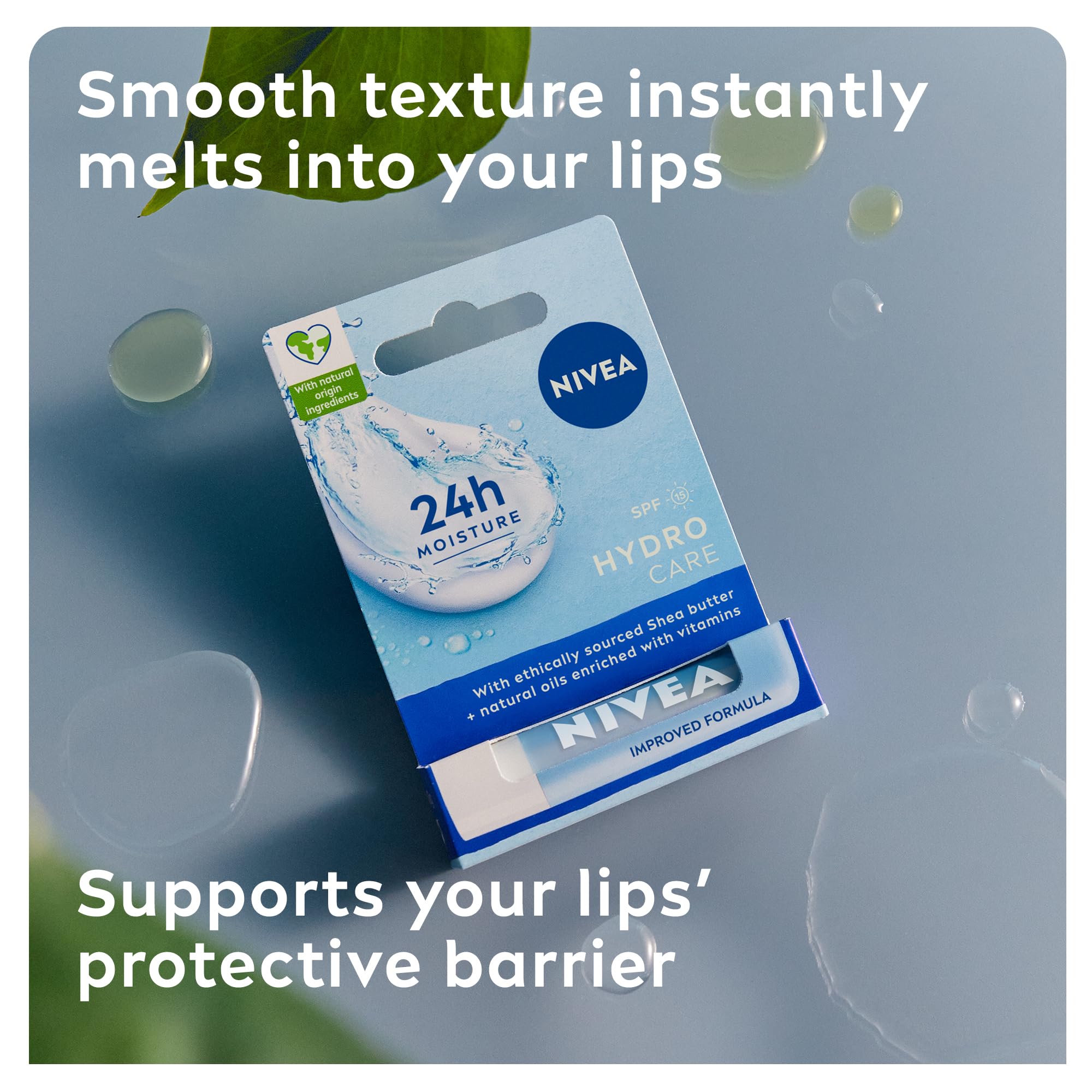 NIVEA Hydro Care Lip Balm SPF 15 - 4.8g