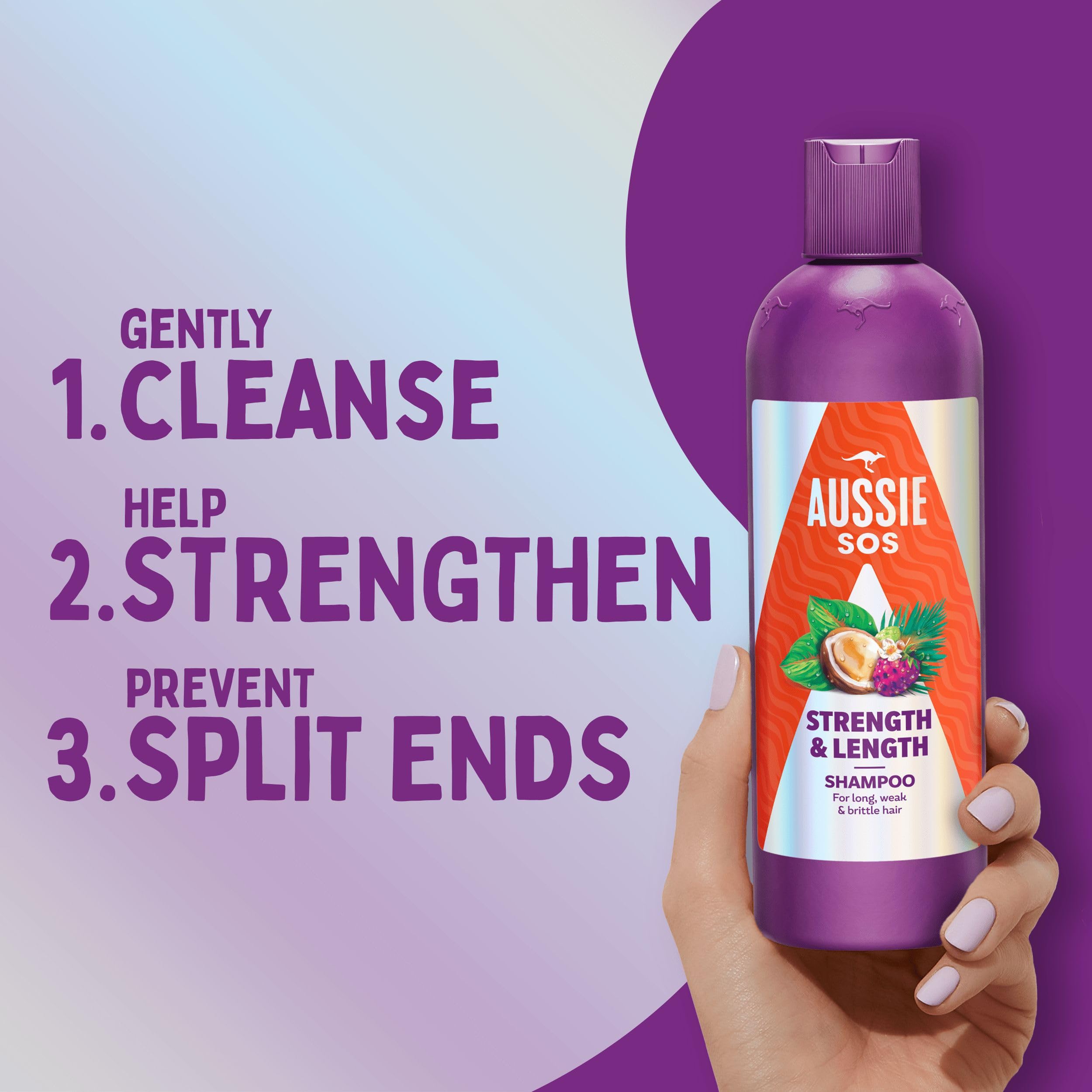 Aussie Strength & Length Hydrating Shampoo & Conditioner Set