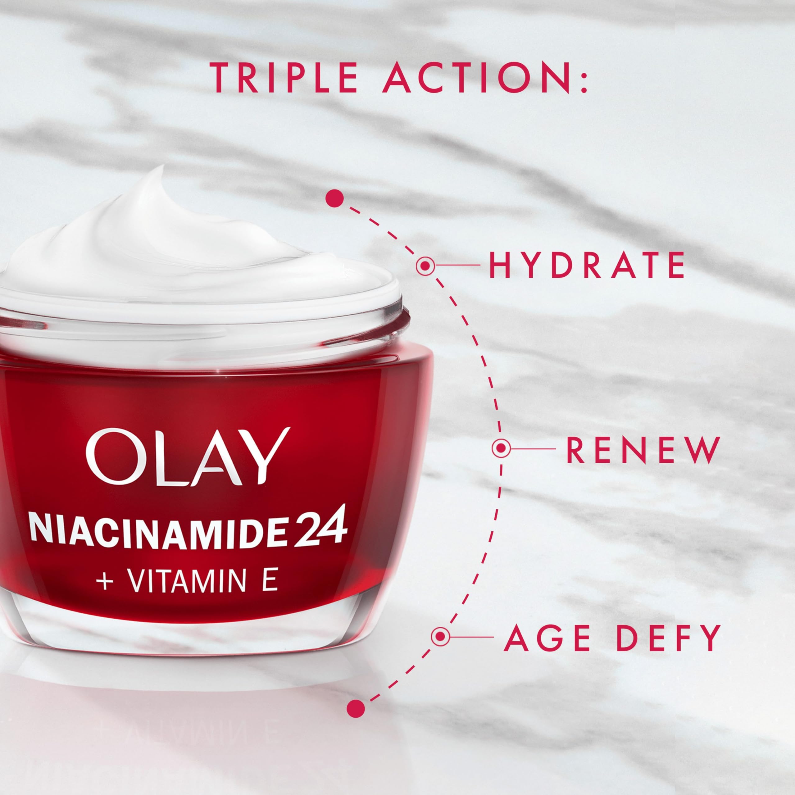 Olay Niacinamide 24 + Vitamin E Moisturiser 50ml