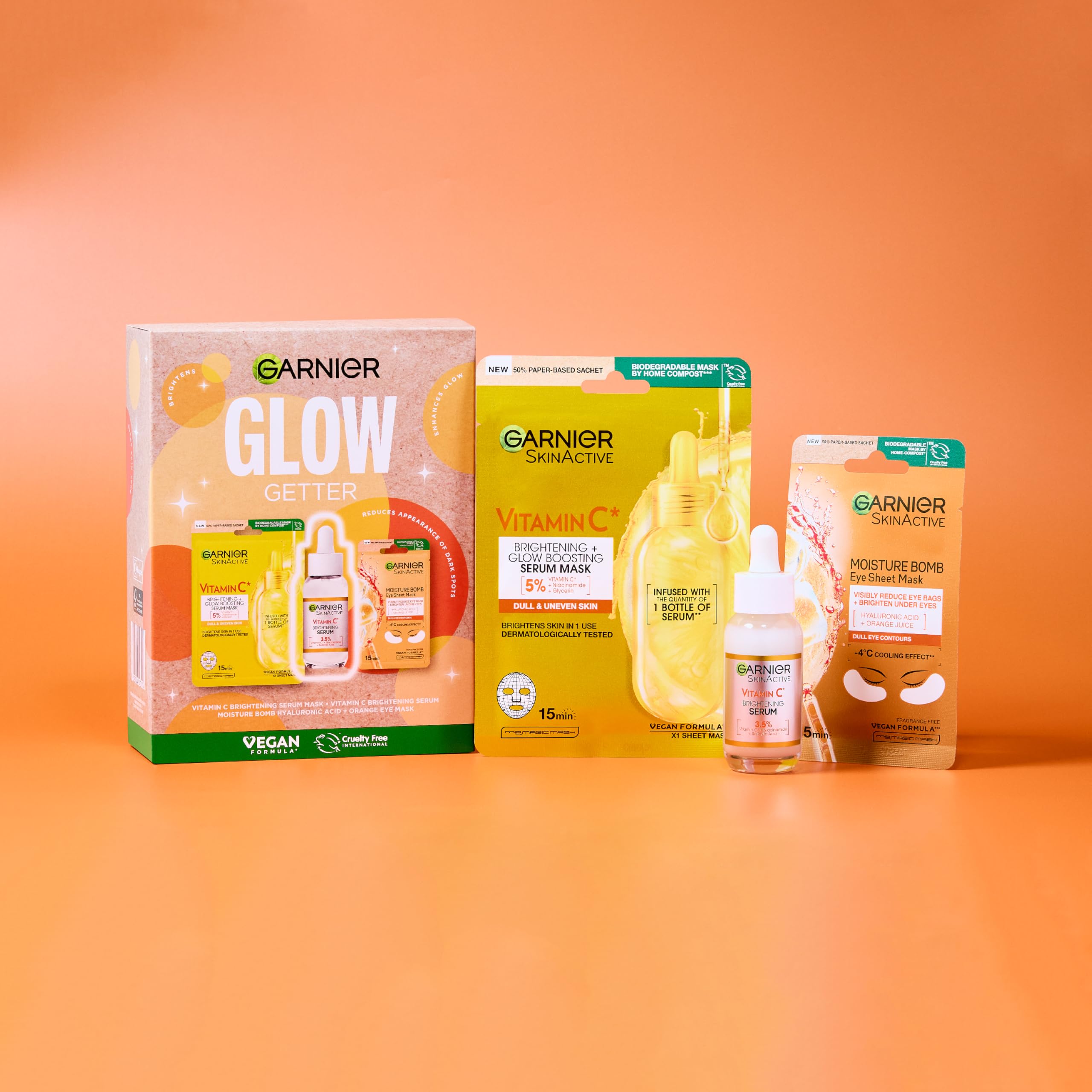 Garnier Glow Getter Giftset - For dull skin - Reduces the appearance of dark spots & enhances glow