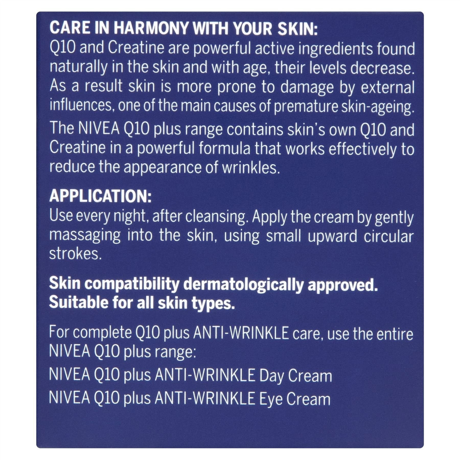 NIVEA Q10 Plus Anti-Wrinkle Night Cream - 3 Pack