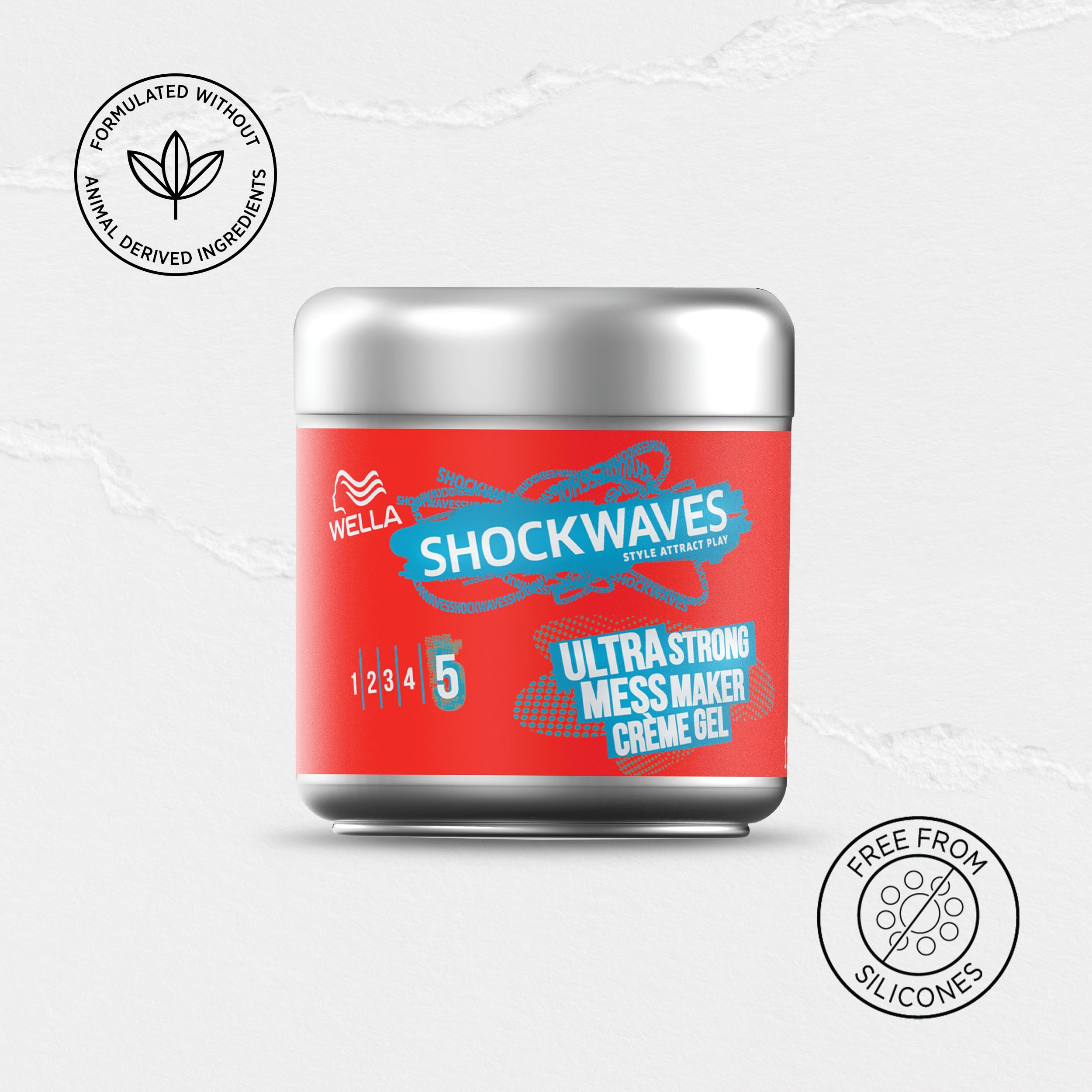 Wella Professionals Shockwaves Ultra Strong Mess Maker Crème Gel 150ml