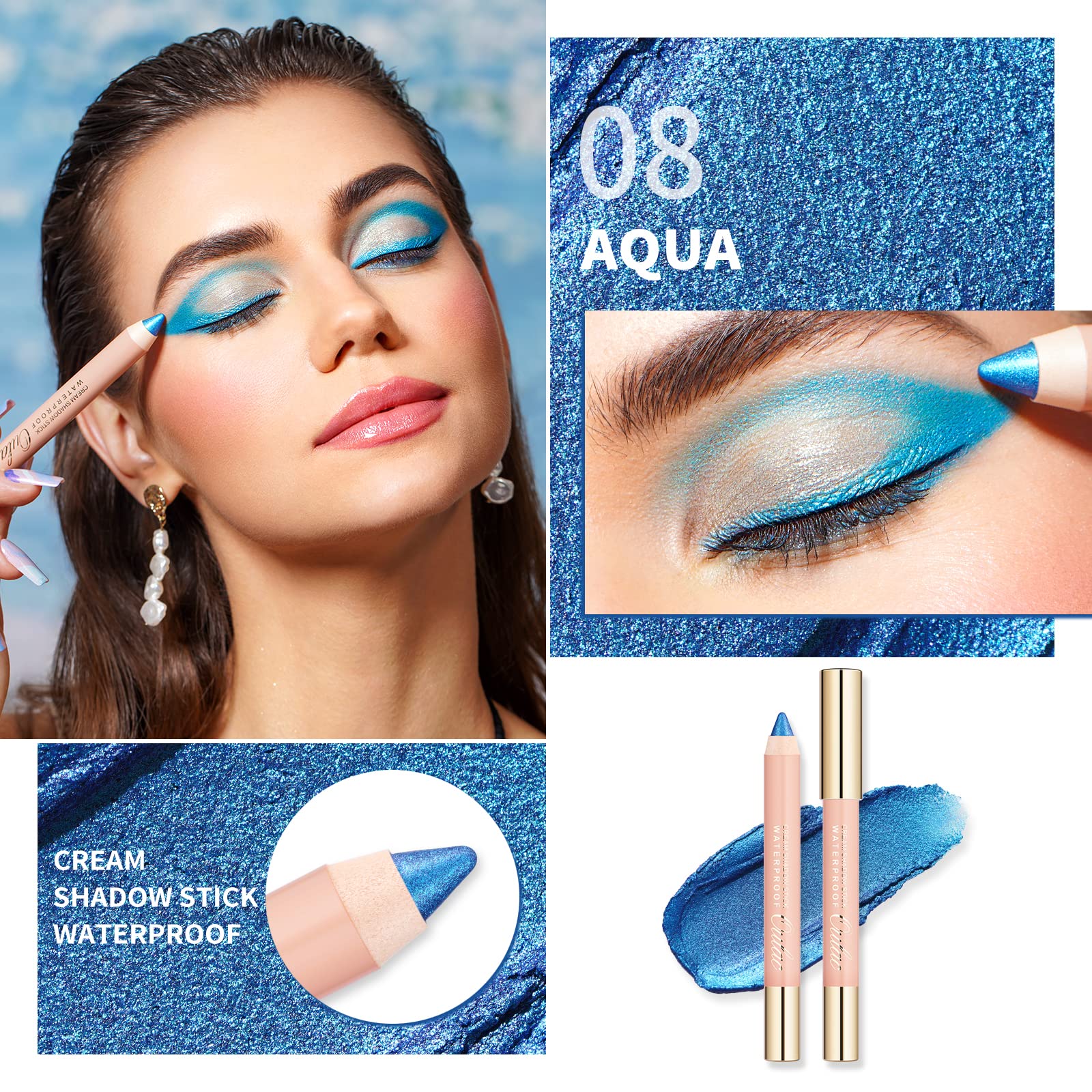 Oulac Aqua Shimmer 3-in-1 Eyeshadow Stick