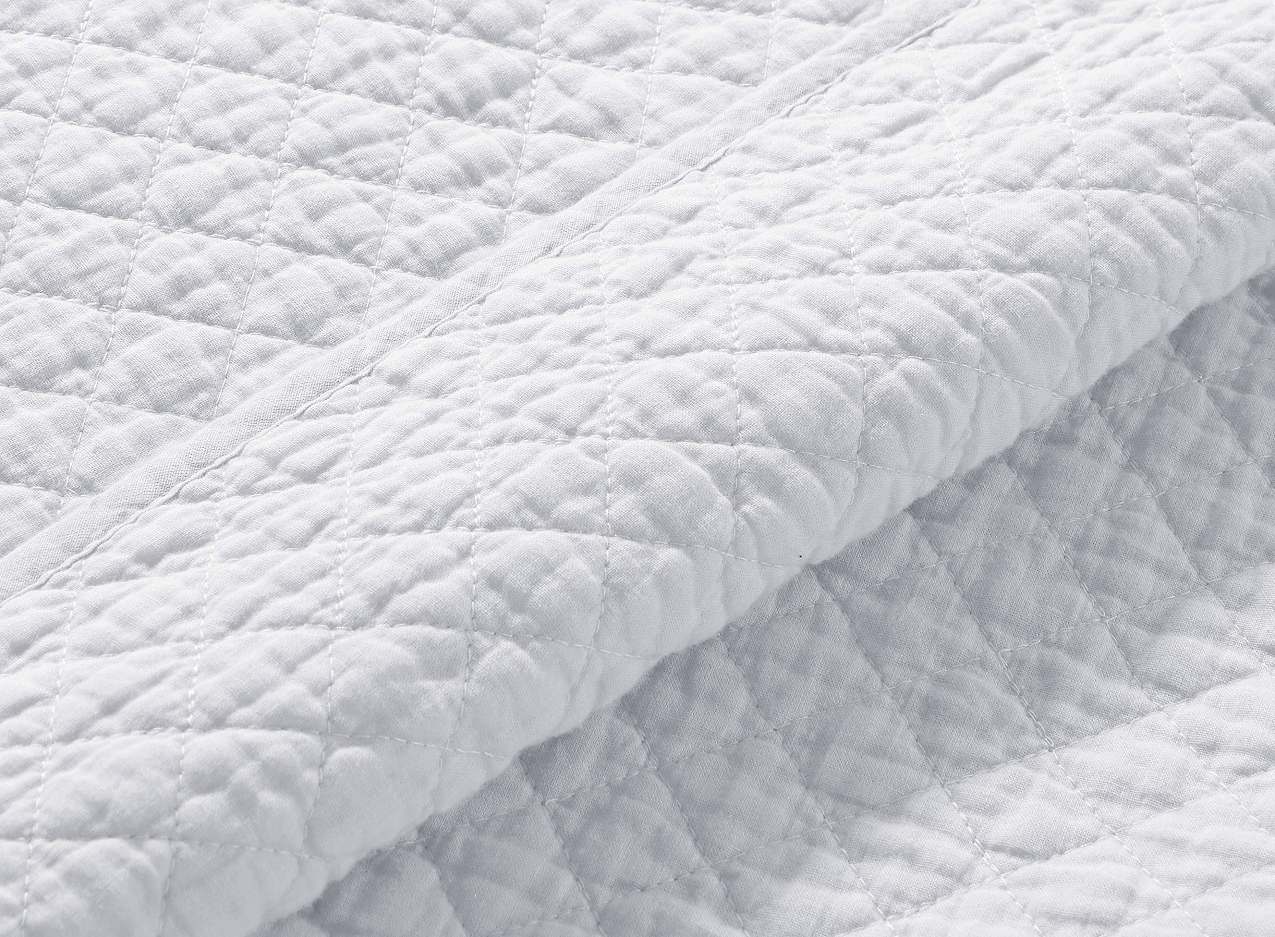 Avon Vintage Washed King Quilt Set - 3-Piece 100% Cotton