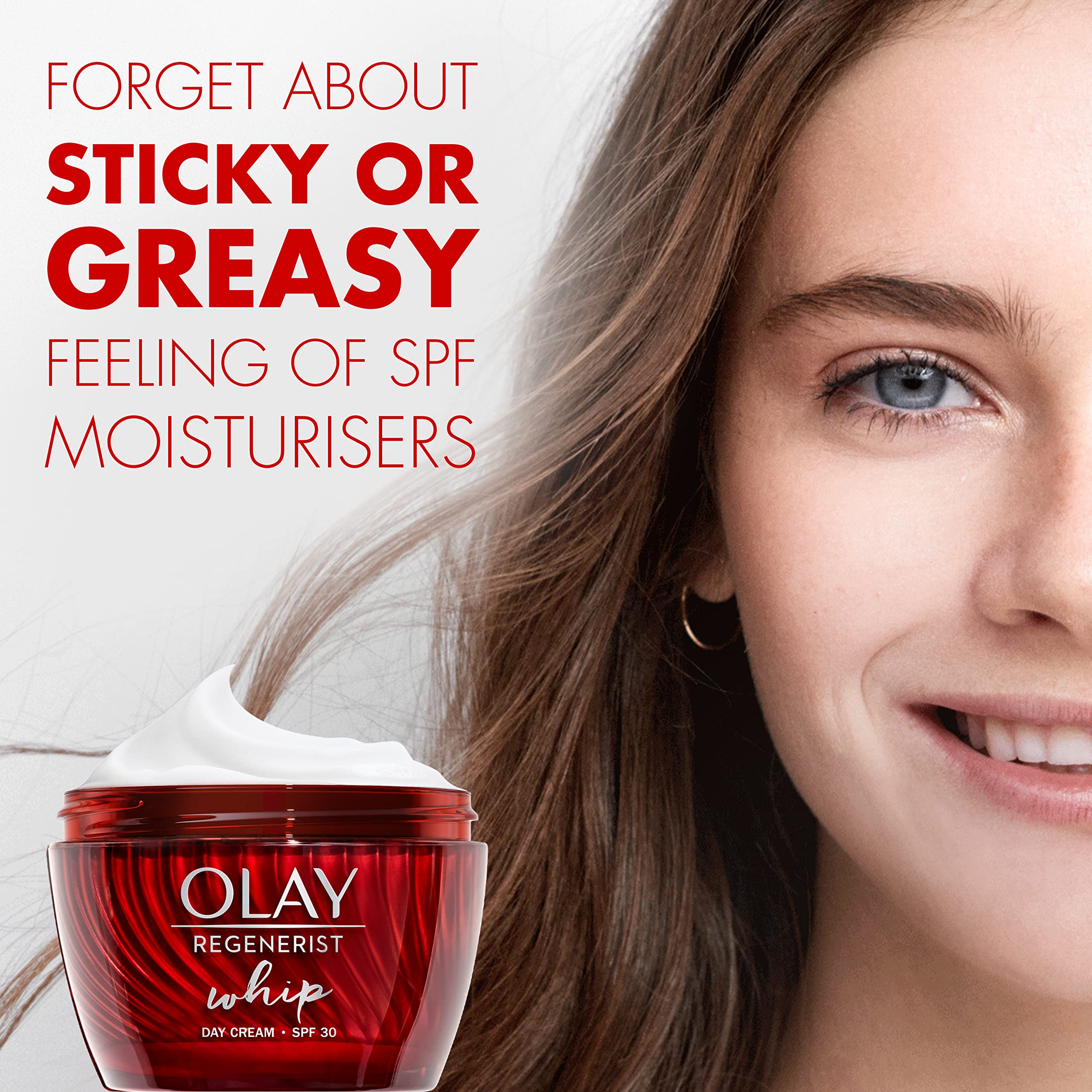 Olay Regenerist Whip Anti-Ageing Moisturiser SPF30, 50 ml