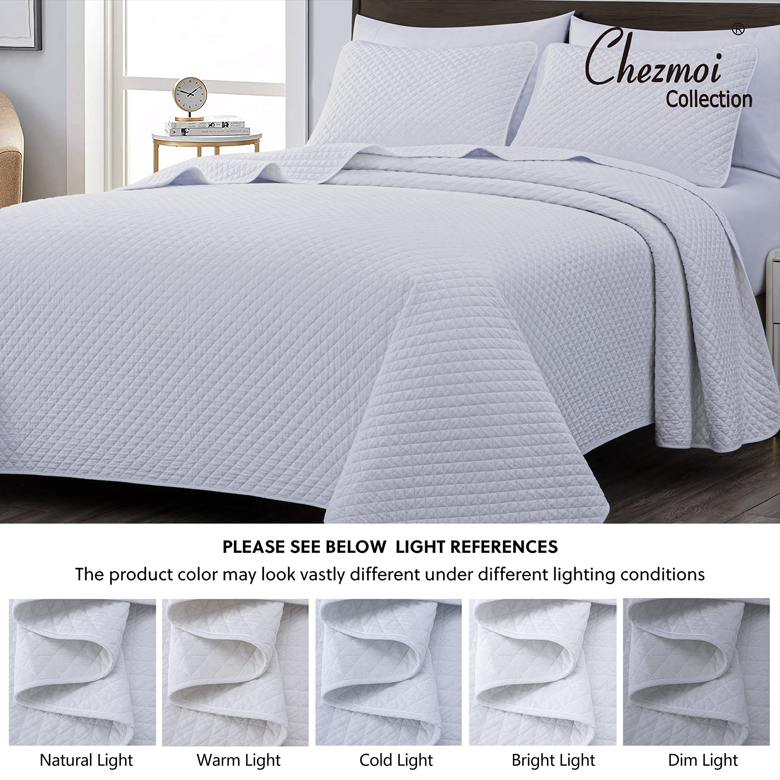 Avon Vintage Washed King Quilt Set - 3-Piece 100% Cotton